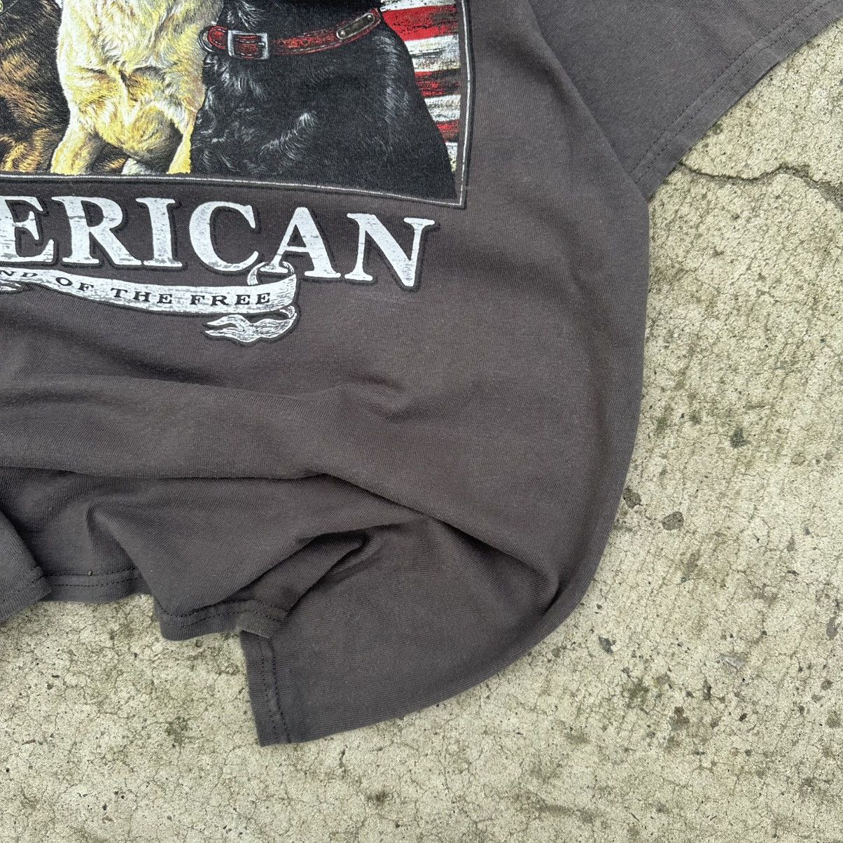 Vision Streetwear VTG Proud American T-shirts Big Logo Land Fo The Free Y2K Size US L / EU 52-54 / 3 - 5 Thumbnail