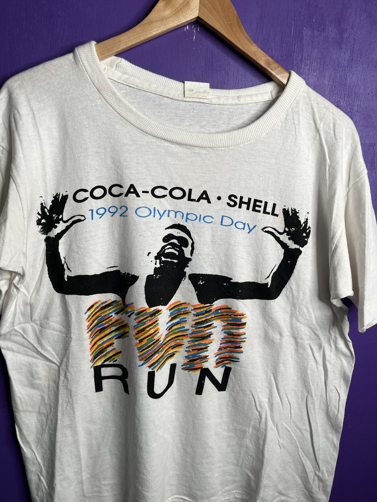 USA Olympics × Vintage Vintage 1992 Barcelona Olympics coca-cola t-shirt Size US M / EU 48-50 / 2 - 3 Thumbnail