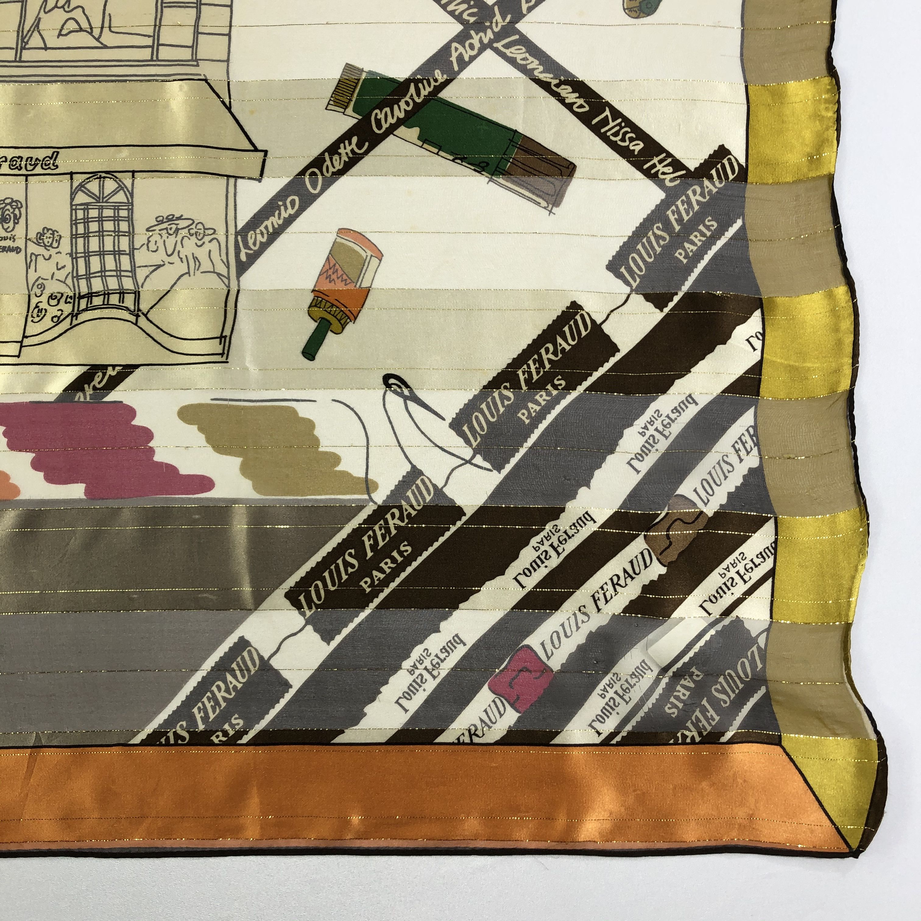 Louis Feraud × Vintage Vintage Louis Feraud Silk Scarf Size ONE SIZE - 3 Thumbnail