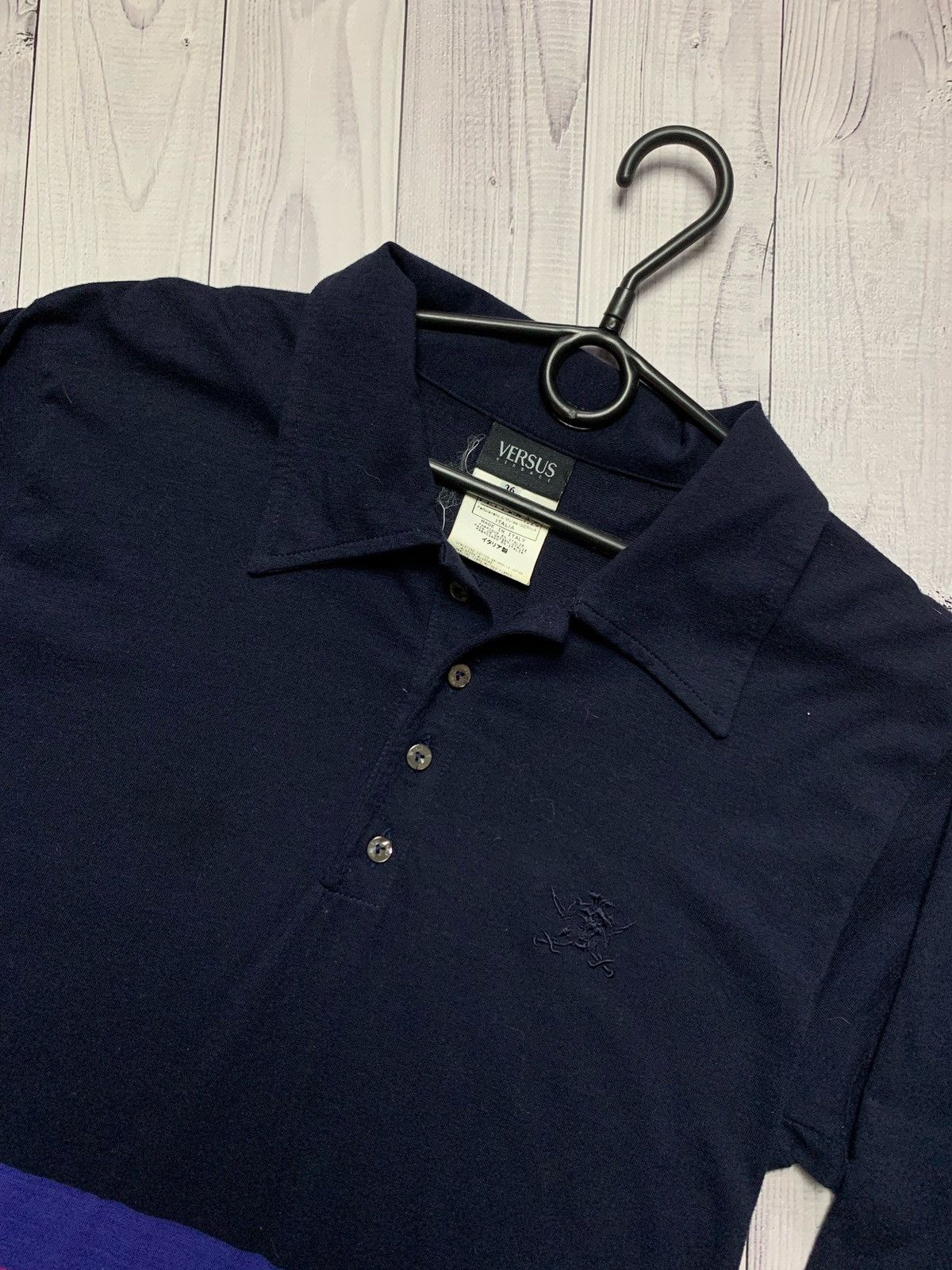 Versace × Versace Jeans Couture Versus Versace vintage polo long sleeve rare Size XS Size XS / US 0-2 / IT 36-38 - 2 Thumbnail