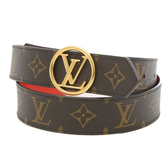 Louis Vuitton LOUIS VUITTON Monogram Epi Santulle LV Circle Belt 35MM  Reversible M9936 #85