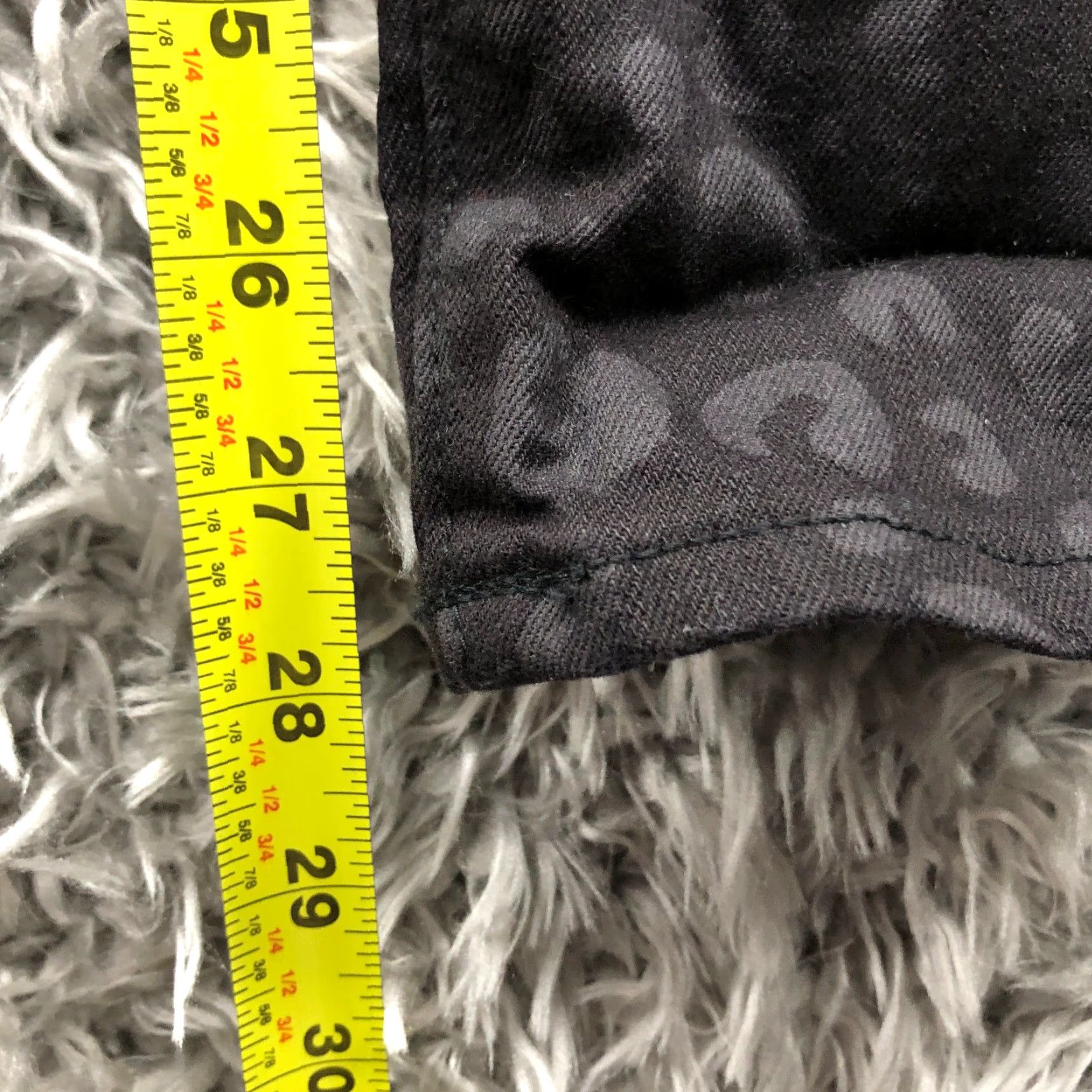 Gap Gap Legging Jeans Size 6 Womens Mid Rise Dark Wash Black Denim Cheetah Leopard Size 28" / US 6 / IT 42 - 3 Thumbnail