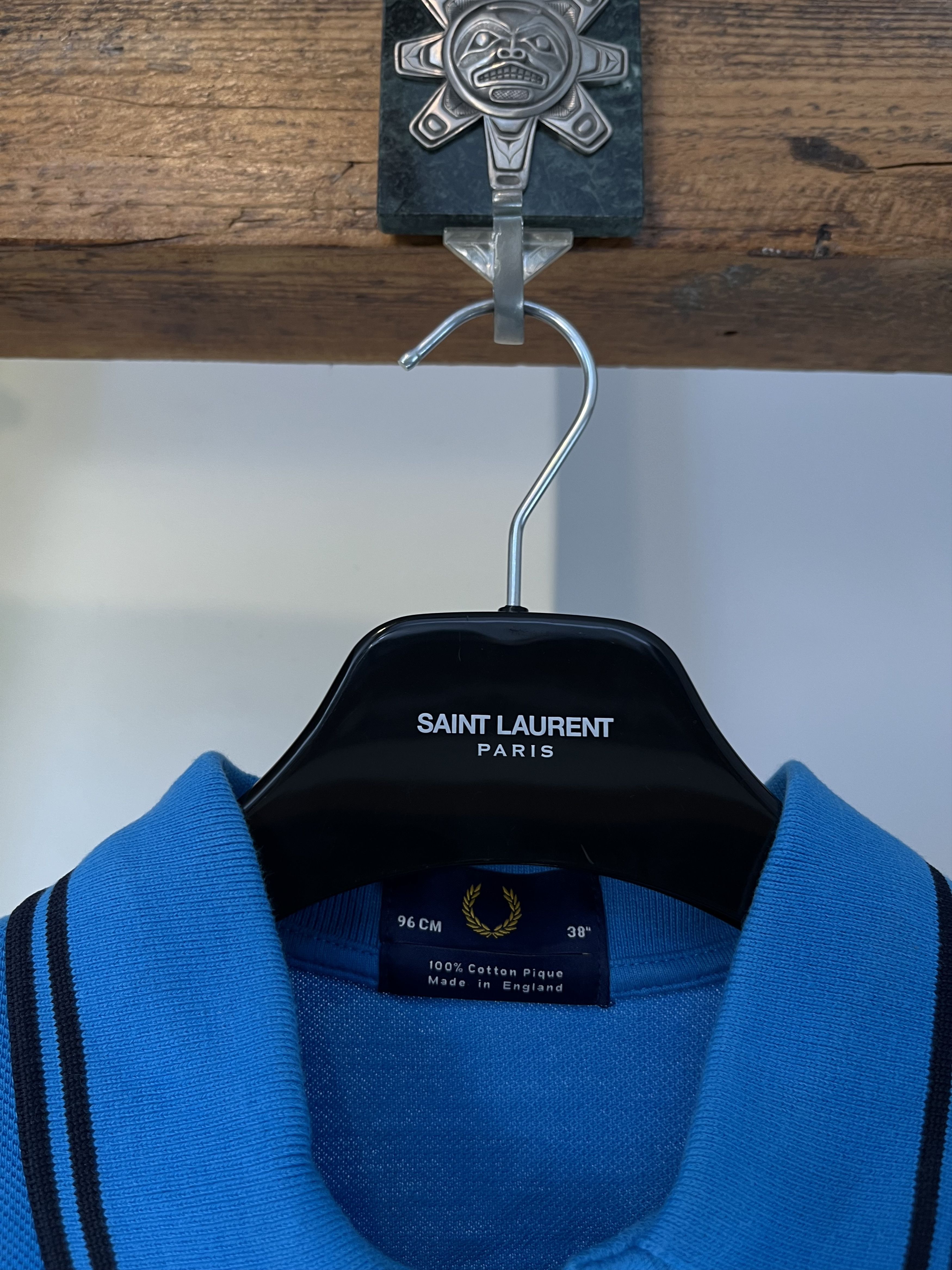 Fred Perry × Vintage Fred Perry Blue Polo Casual Y2k Style Made in England Size US M / EU 48-50 / 2 - 4 Thumbnail