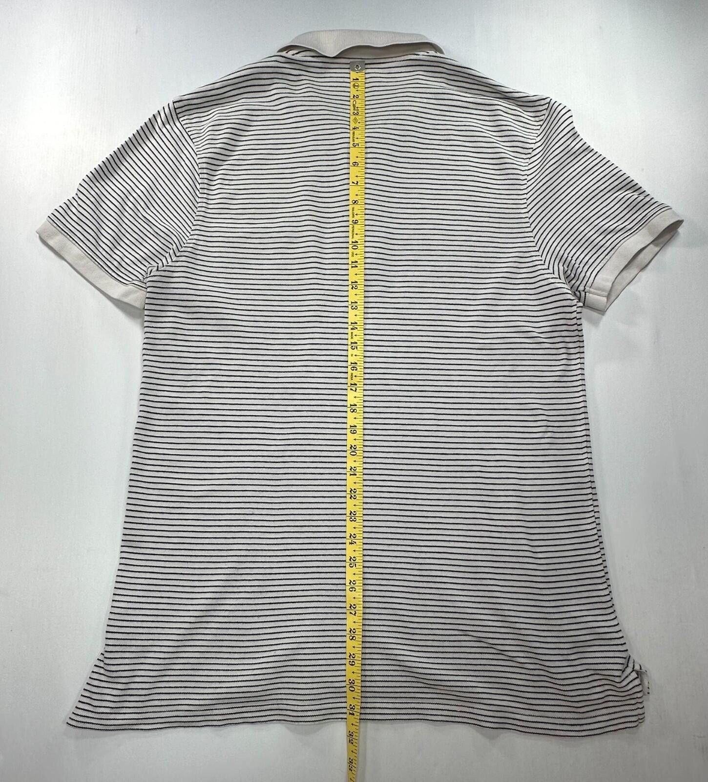 Jos. A. Bank J Crew 1/4 Button Stretch Pique Polo Shirt White Mens XL Size US M / EU 48-50 / 2 - 3 Thumbnail