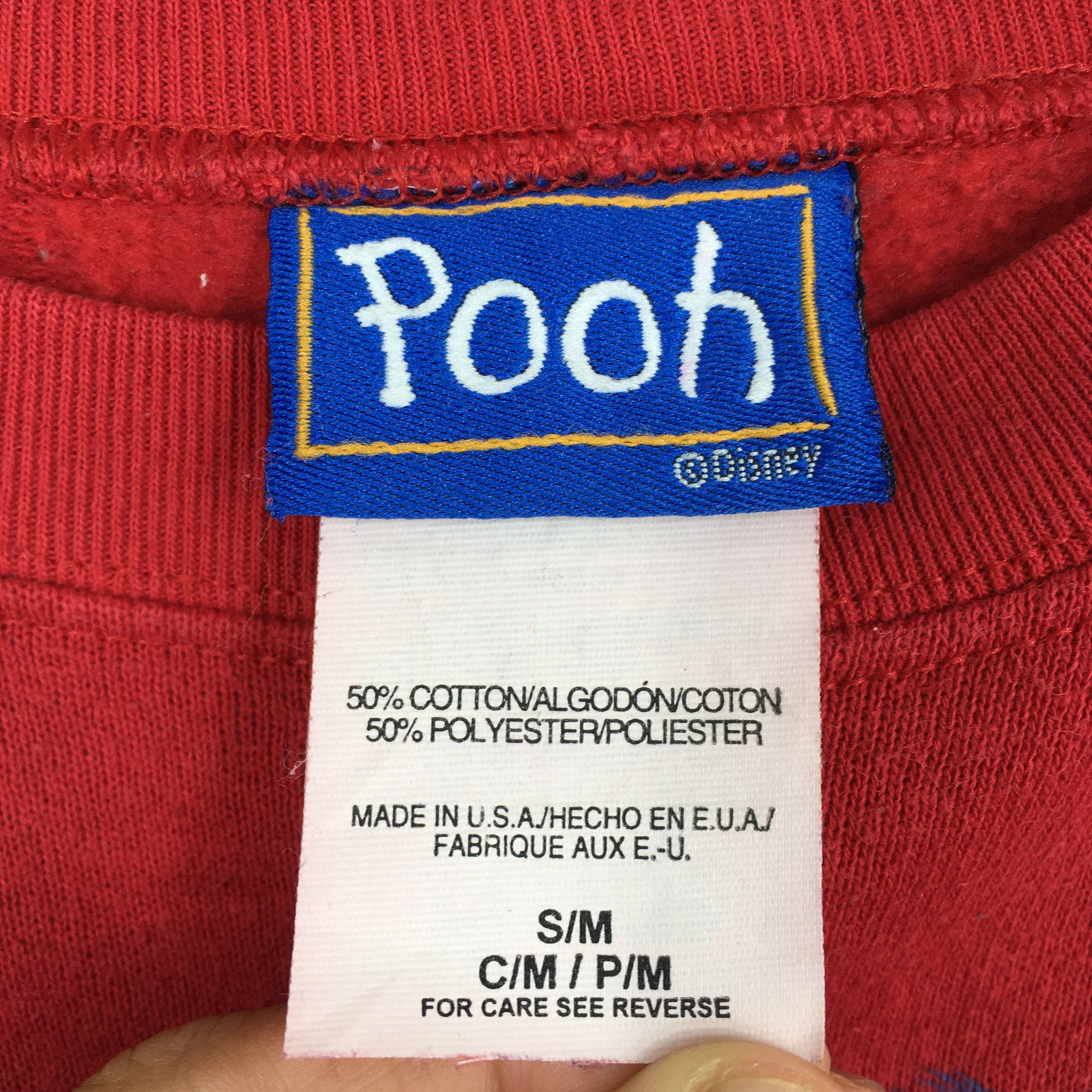 Disney × Vintage Vintage 90s Tigger Disney Pooh Piglet Red Sweatshirt M Size US M / EU 48-50 / 2 - 5 Thumbnail