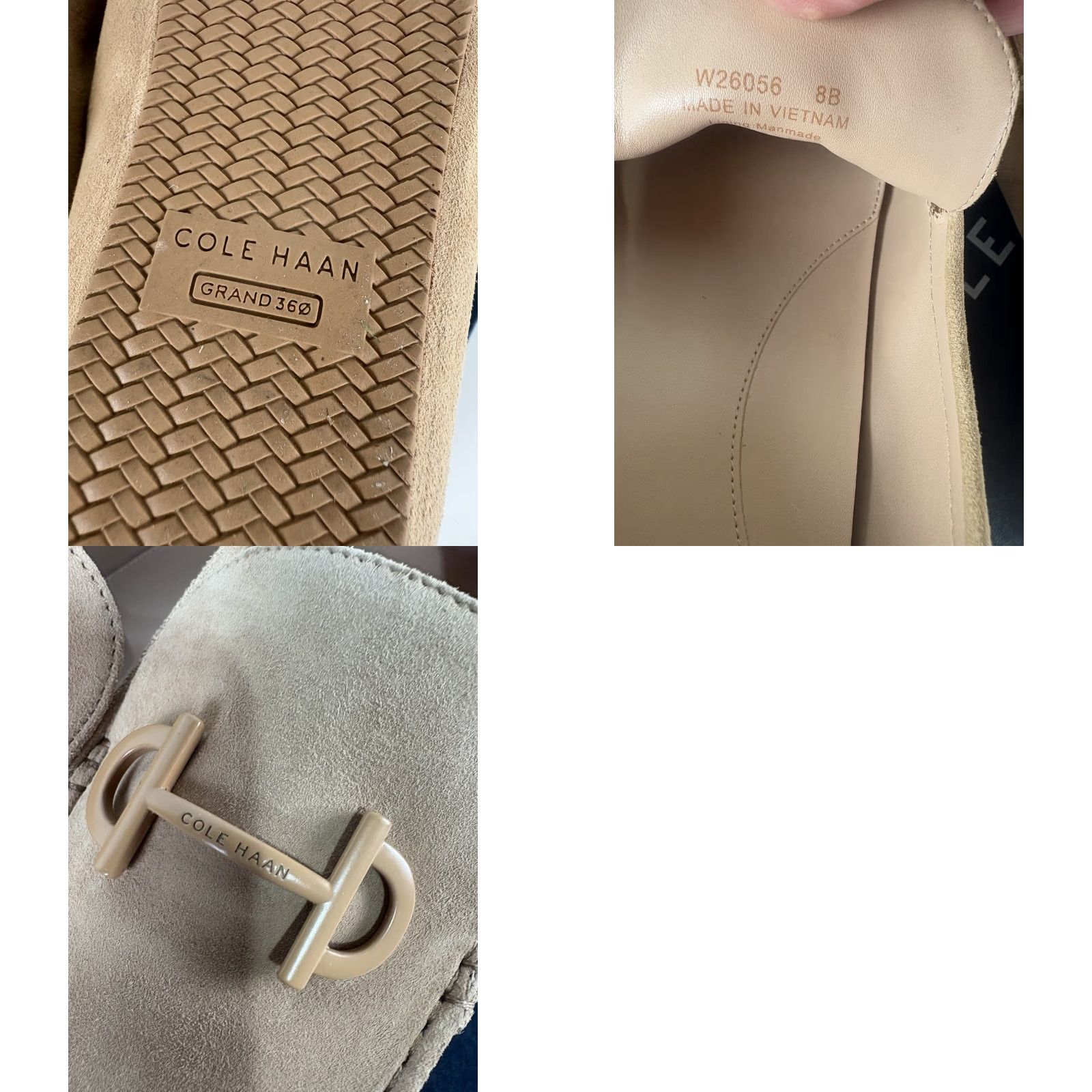 Cole Haan Cole Haan Tully Driver Slip-On Womens Size 8B Blush Tan Suede Round Toe Flat Casual Business Size US 8 / IT 38 - 8 Thumbnail