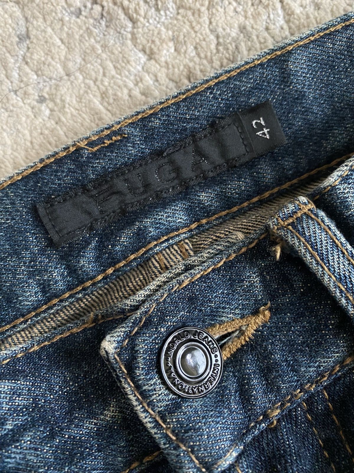 GOSTAR DE FUGA Fuga - Coated Bootcut Jeans Size US 30 / EU 46 - 7 Thumbnail