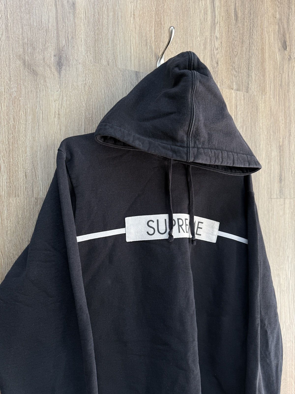 Supreme Supreme Black PullOver Hoodie Size US L / EU 52-54 / 3 - 2 Thumbnail