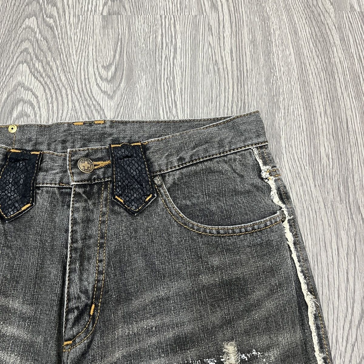14th Addiction Bernings Sho - Phython Hybrid Flare Jeans Lgb Style Size US 27 - 9 Thumbnail
