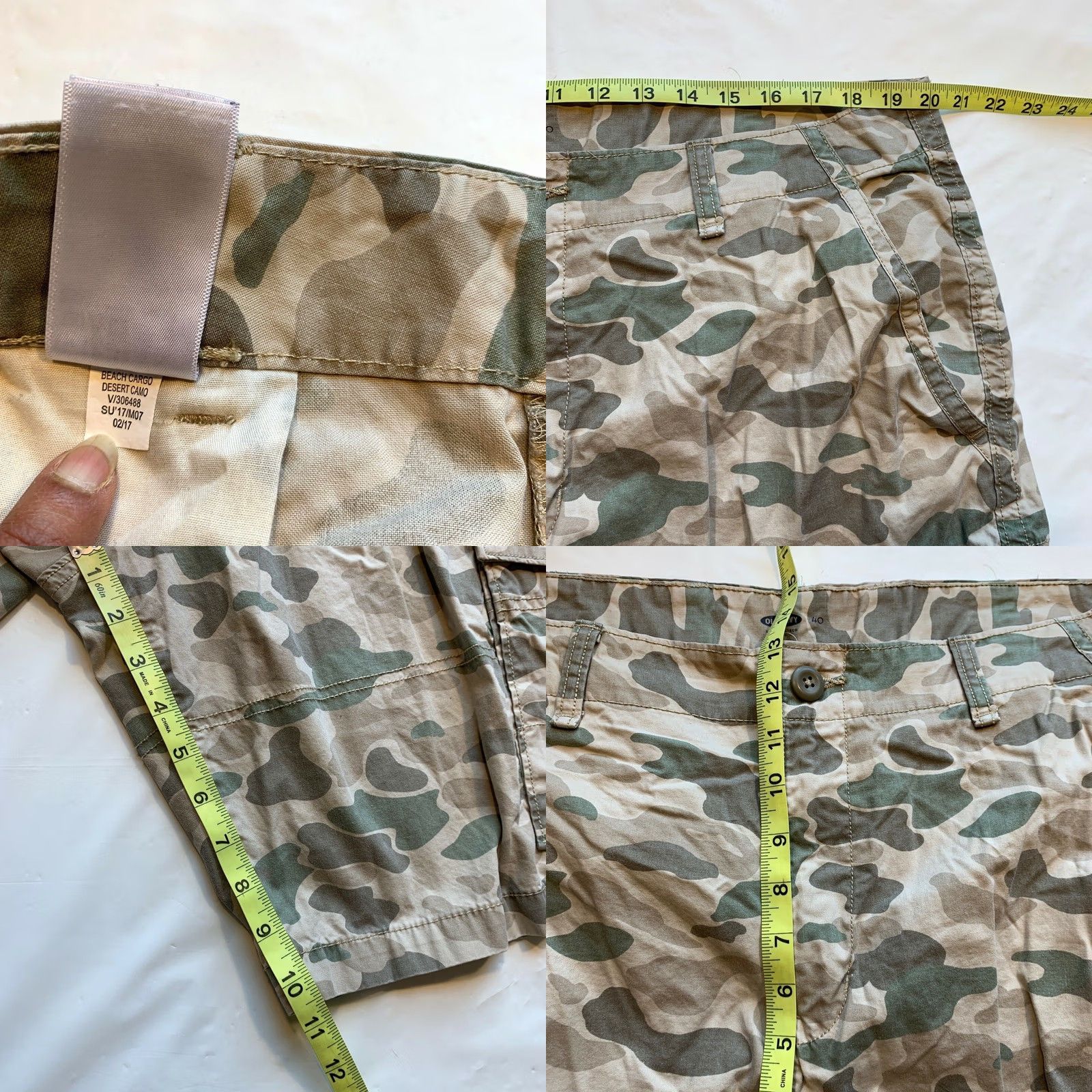 Old Navy Old Navy Desert Camo Cargo Shorts Mens 40 Relaxed Camouflage Hunting Beach NEW Size US 40 / EU 56 - 8 Thumbnail
