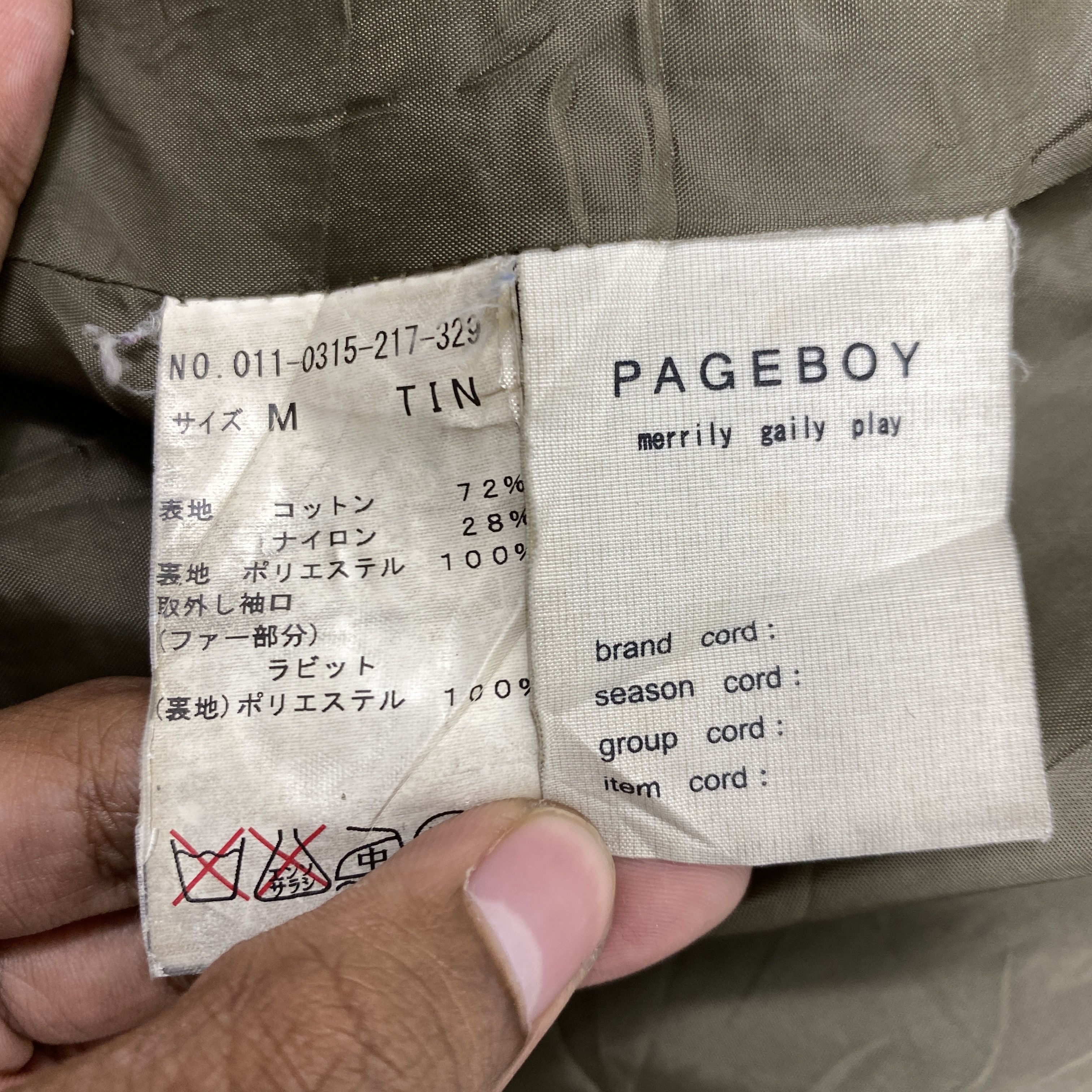 Japanese Brand Japanese Brand Pageboy Parka Sun Faded Jacket -J168 Size US S / EU 44-46 / 1 - 7 Thumbnail