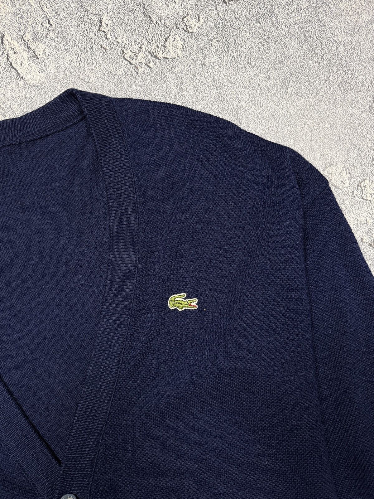 Lacoste Vintage Y2K Lacoste Cardigan Wool Sweater 90s Rare Size XL Size US XL / EU 56 / 4 - 4 Thumbnail