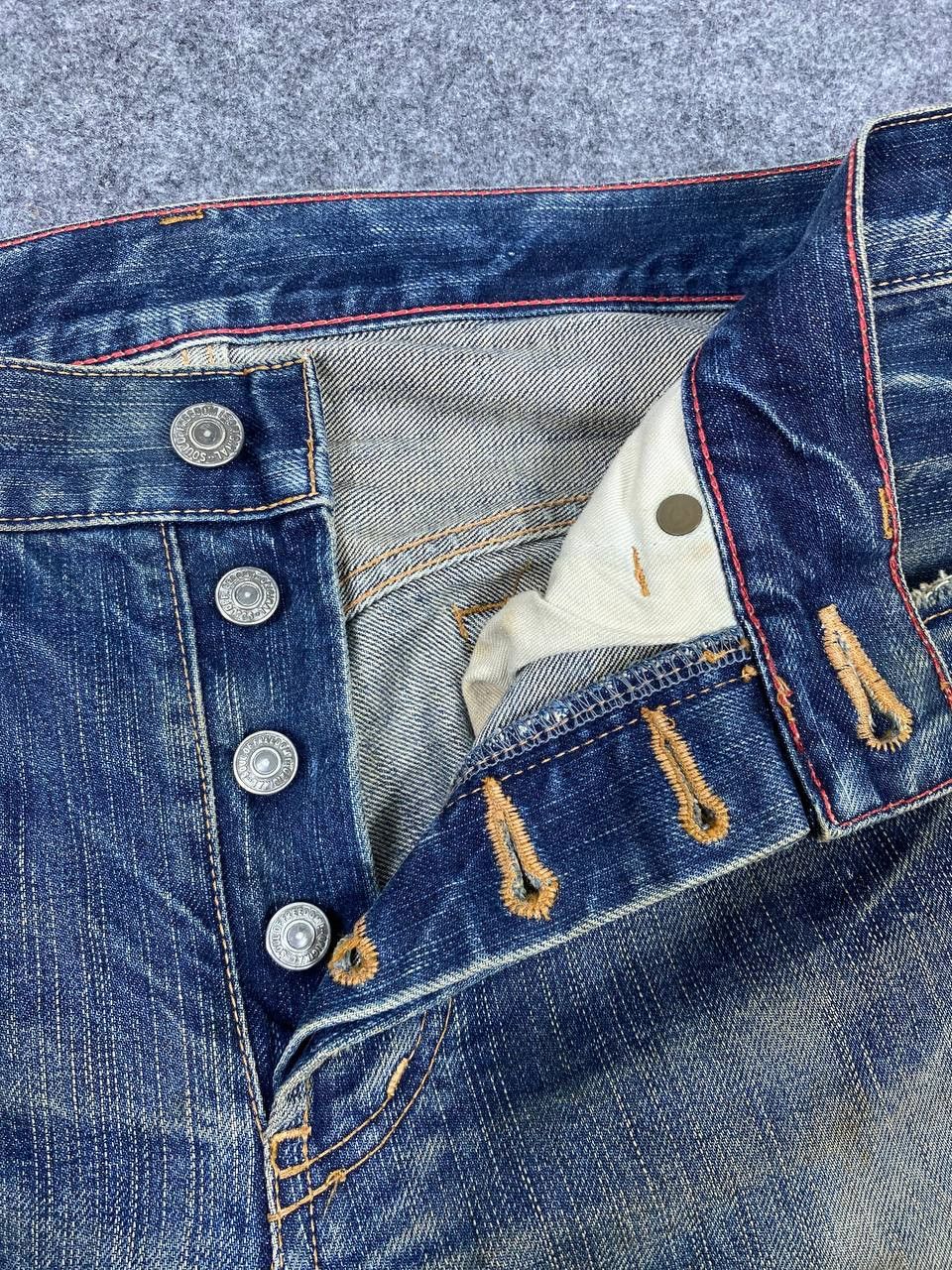 Japanese Brand japan soul of freedom paint splatter denim nice design Size US 34 / EU 50 - 11 Thumbnail