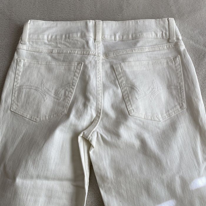 Wrangler Wrangler Jeans Womens 5x34 White Straight Stretch Denim Spot ...