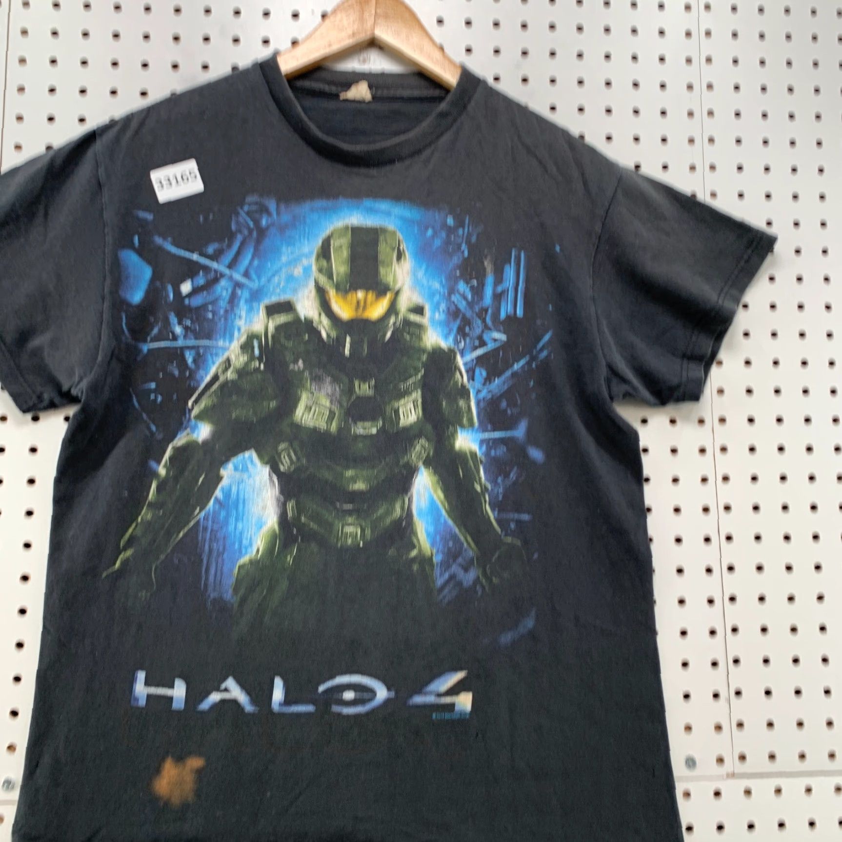 Halo Halo 4 Video Game Shirt Mens Small Black Distressed XBOX Short Sleeve 9.5x26 Size US S / EU 44-46 / 1 - 4 Thumbnail