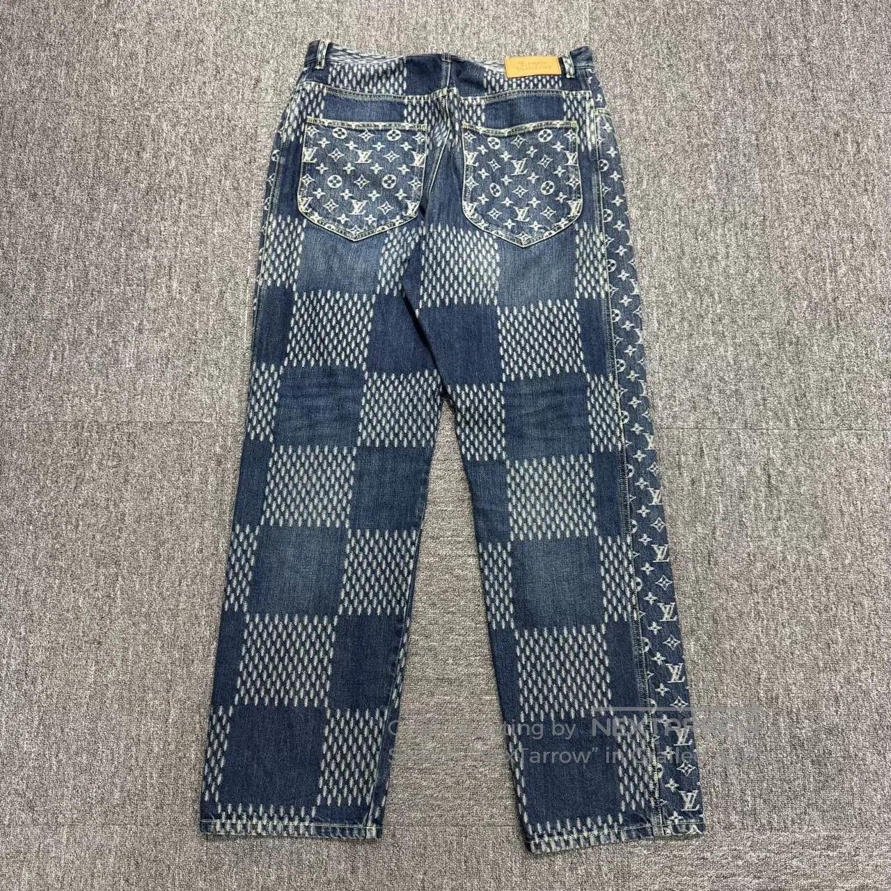 Louis Vuitton louis vuitton nigo checkered denim pants. Size US 33 - 2 Thumbnail