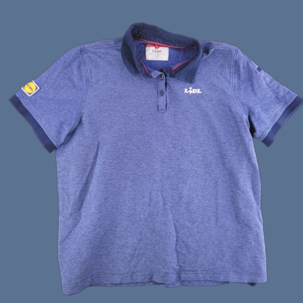 Vintage LIDL Polo Shirt Mens Medium Blue Size US M / EU 48-50 / 2 - 1 Thumbnail