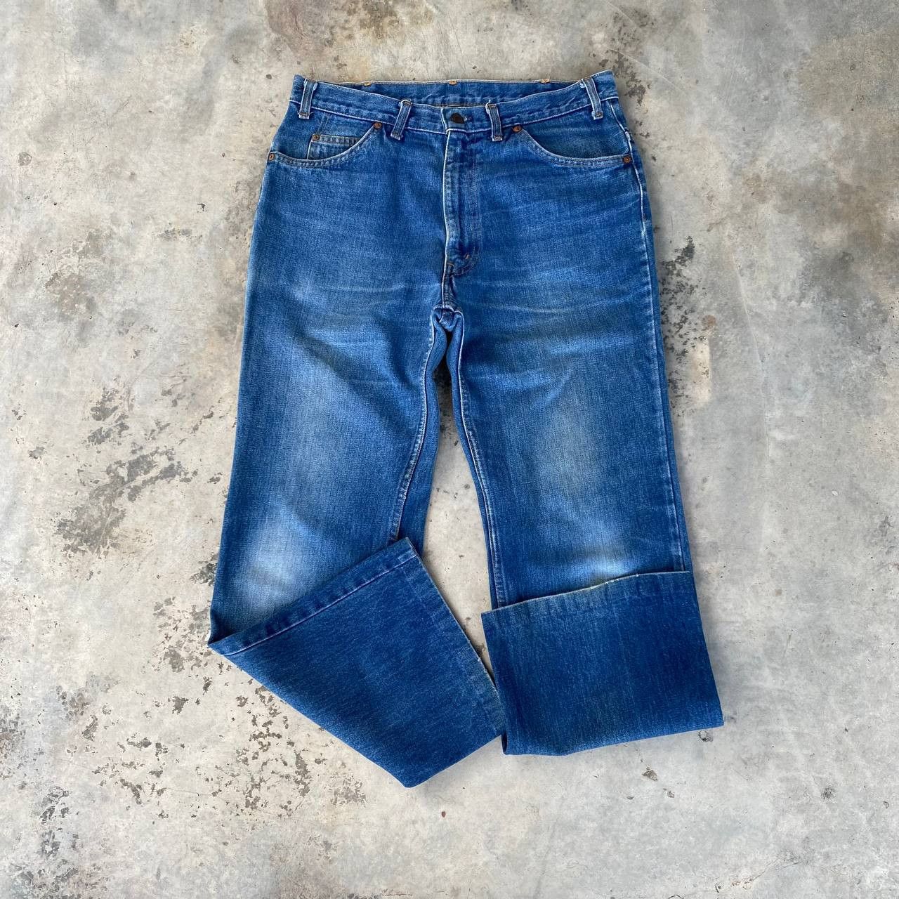 Levi's VINTAGE 70S LEVIS DENIM FLARED BUTTON 4 ZIPPER TALON W33X29 Size US 33 - 4 Thumbnail