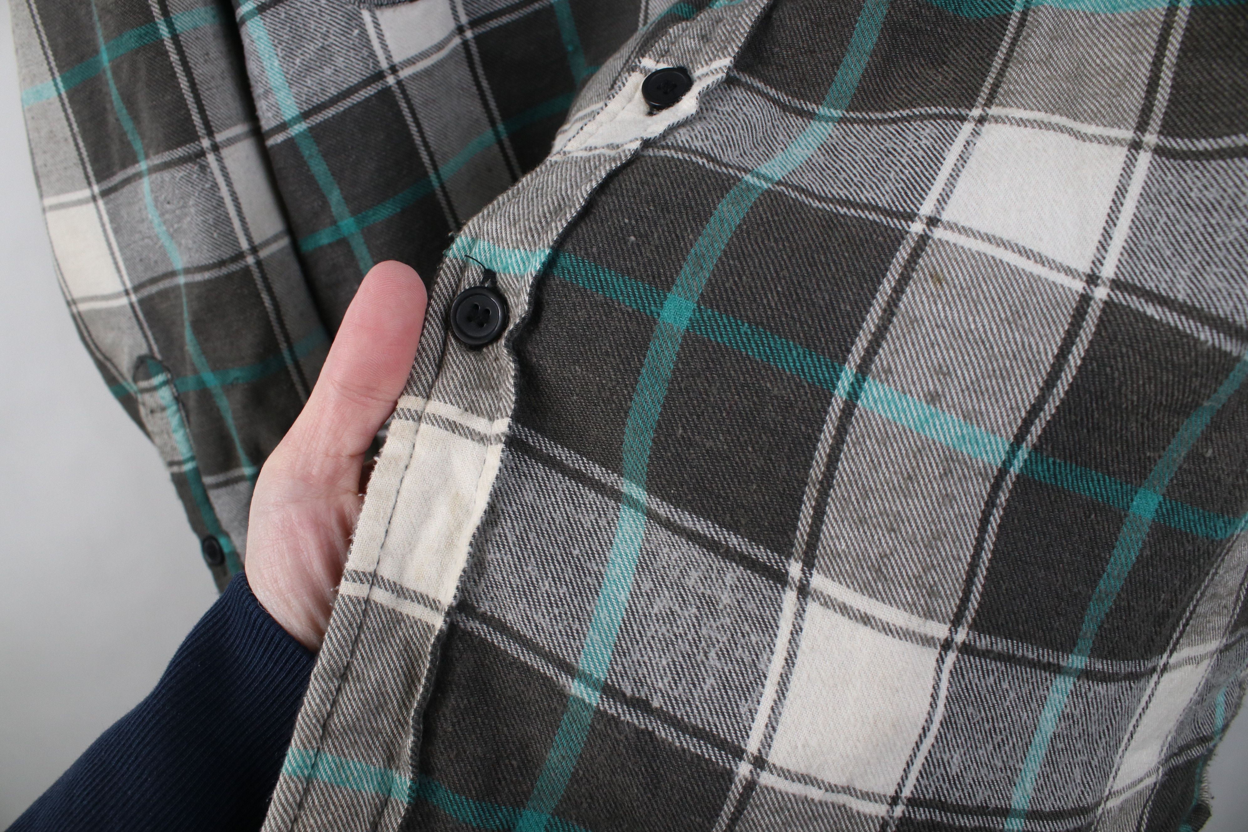 Vintage Vintage 90s Streetwear Flannel Button Shirt Jacket Jac Shirt Size US M / EU 48-50 / 2 - 4 Thumbnail