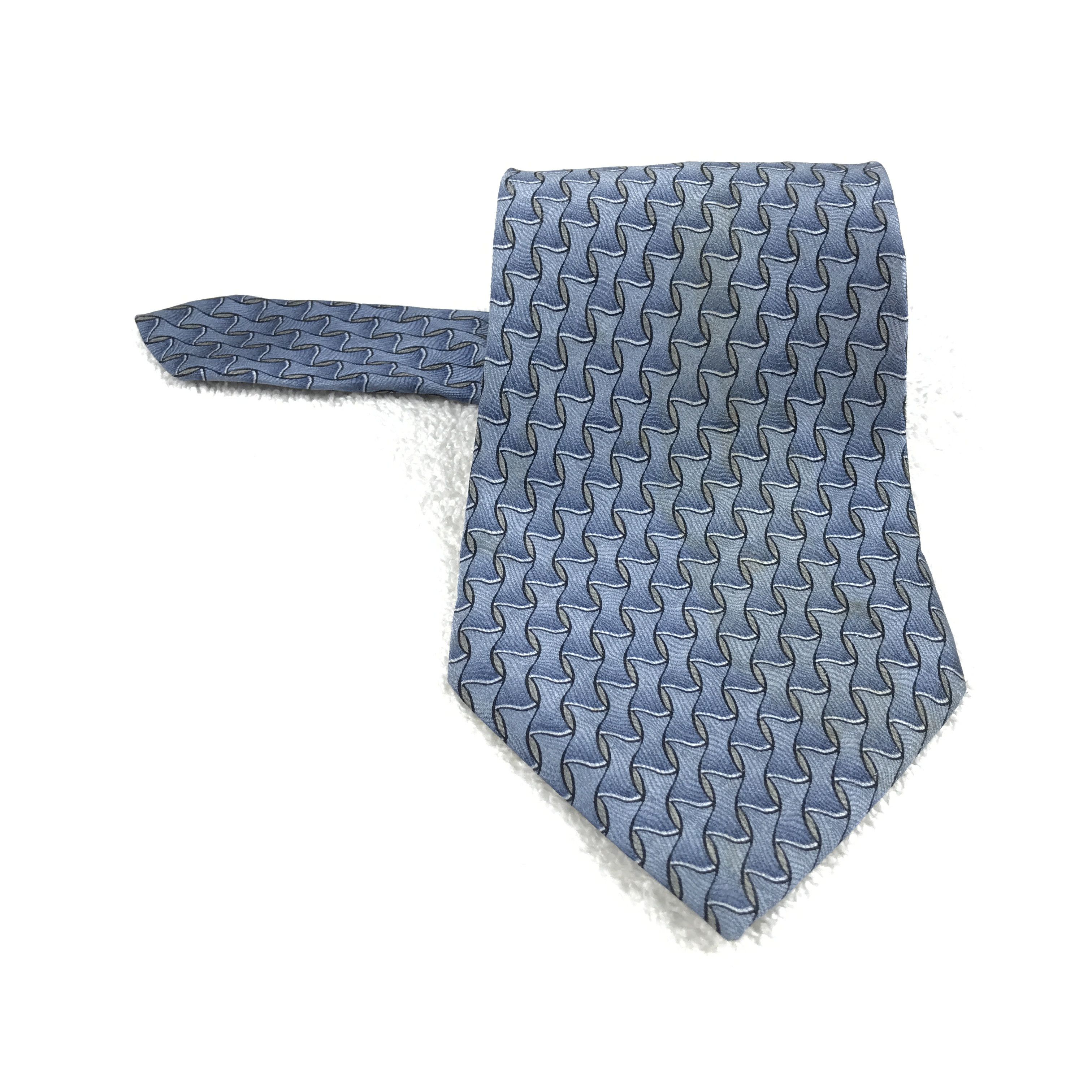 Designer × Mulberry × Vintage Vintage Ziggurat By Mulberry Necktie Size ONE SIZE - 1 Thumbnail