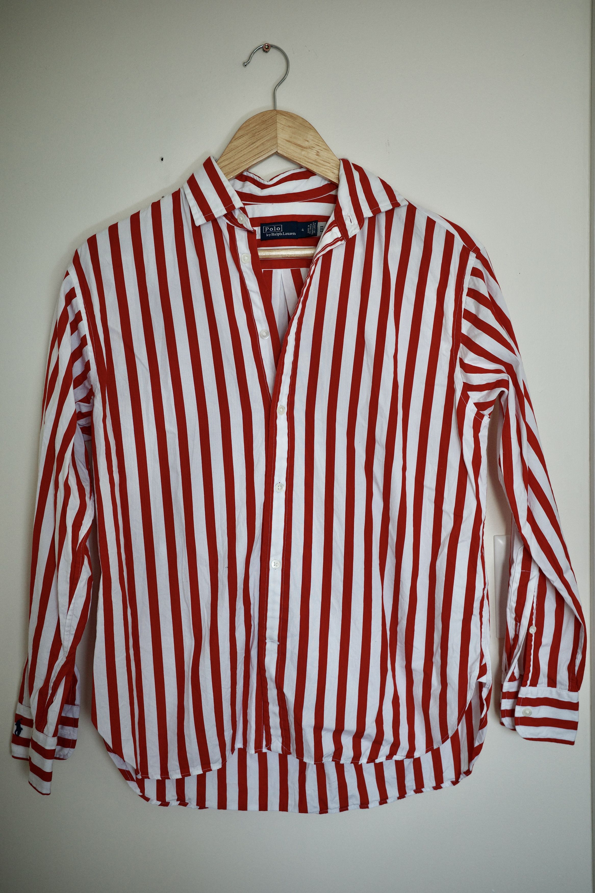 Polo Ralph Lauren Relaxed Fit Striped Cotton Shirt Size S / US 4 / IT 40 - 1 Thumbnail