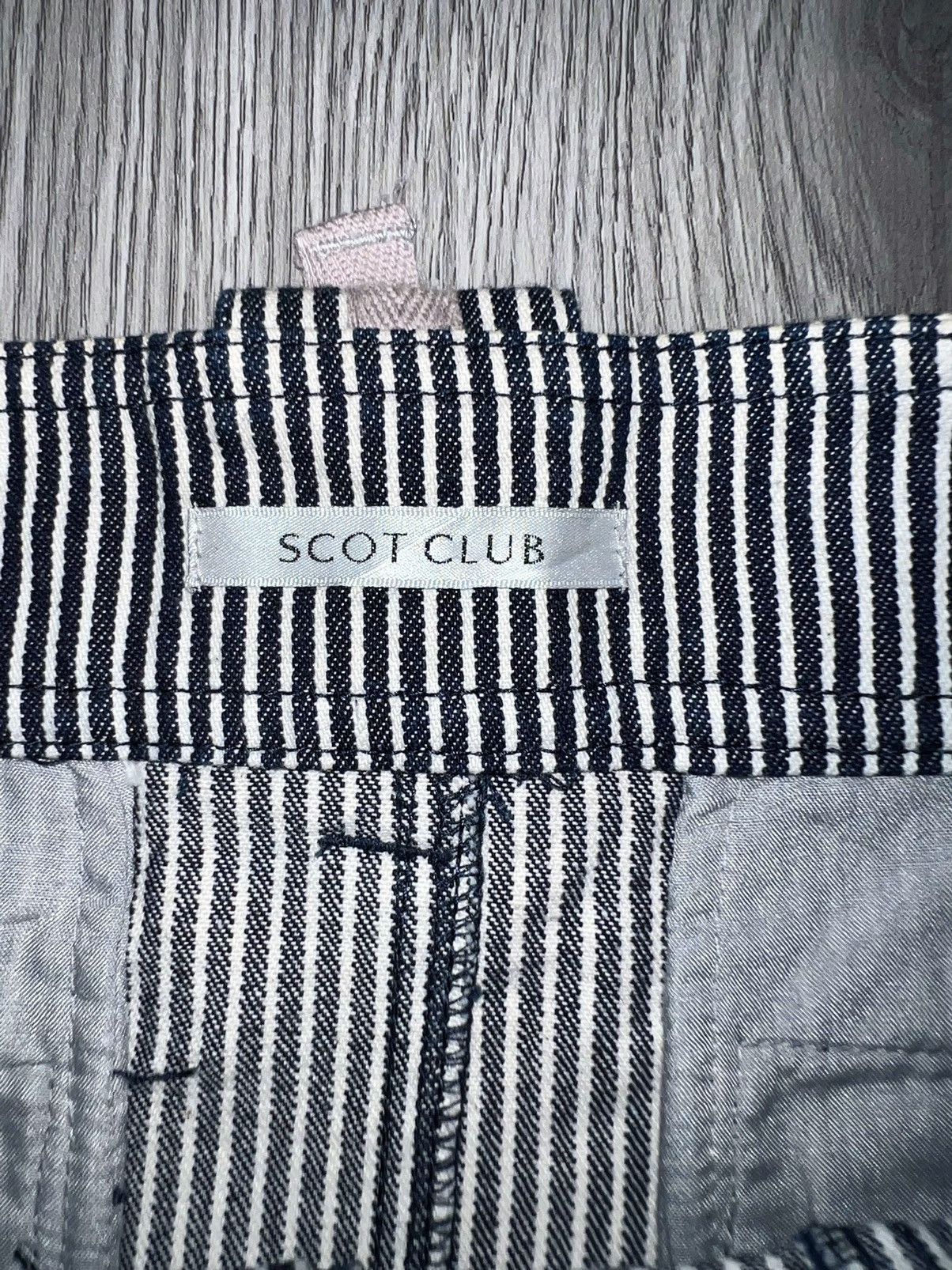 Japanese Brand Vintage Y2k stripe pocket skirt 💙💎 Size 27" / US 4 / IT 40 - 4 Thumbnail