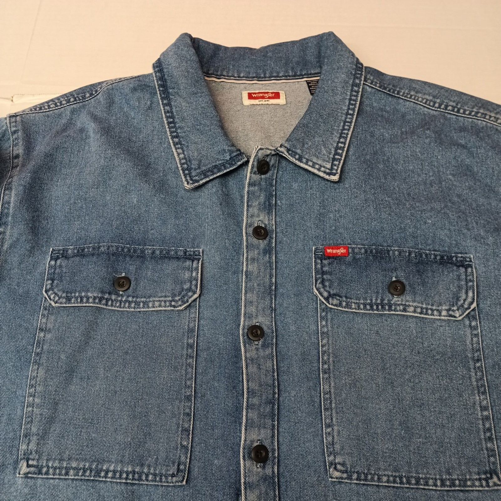 Wrangler Wrangler Denim Jacket Overshirt Outdoor Shacket Size 3XL Size US XXL / EU 58 / 5 - 4 Thumbnail