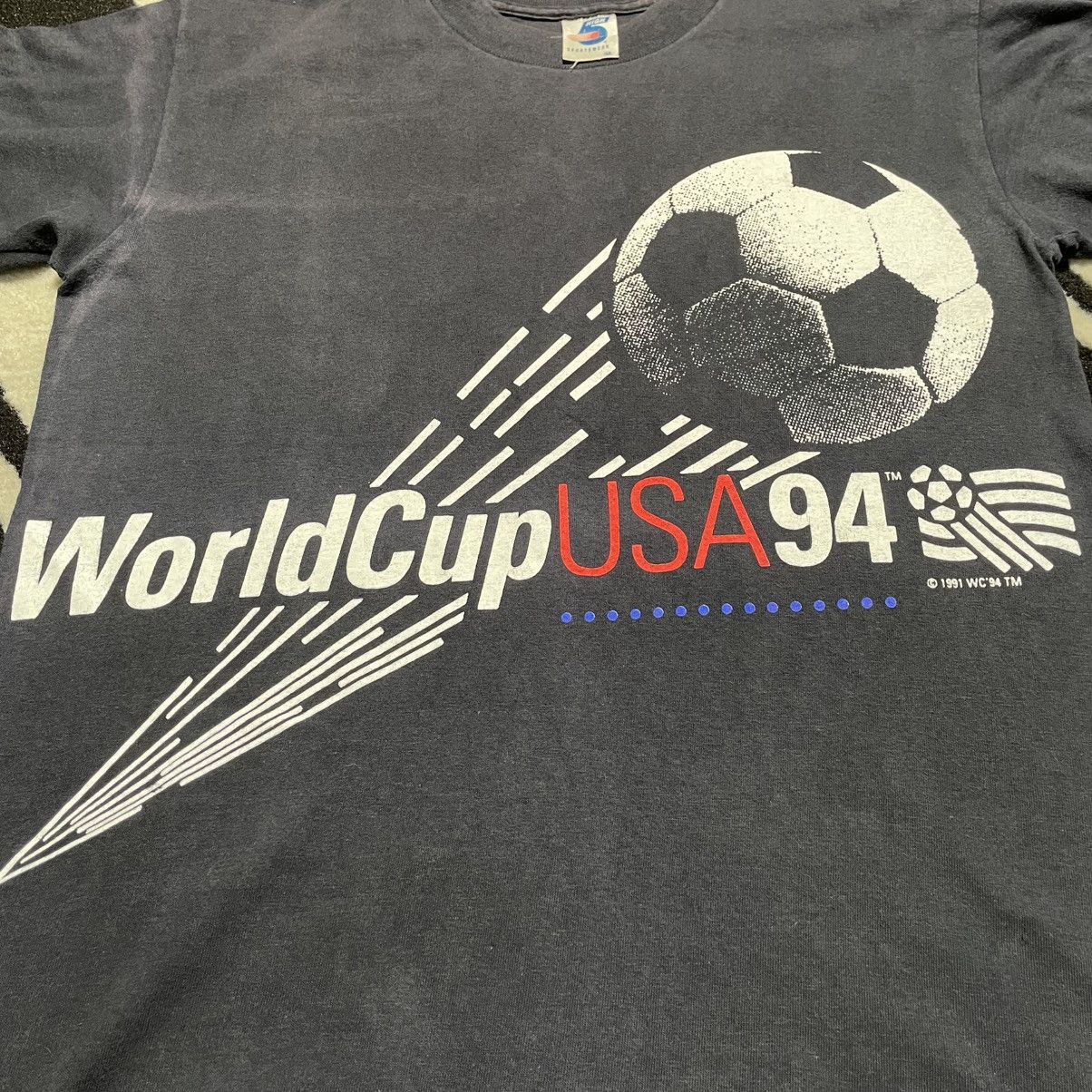 Vintage Vintage 90s World cup USA 94 T-shirt Size US M / EU 48-50 / 2 - 2 Thumbnail