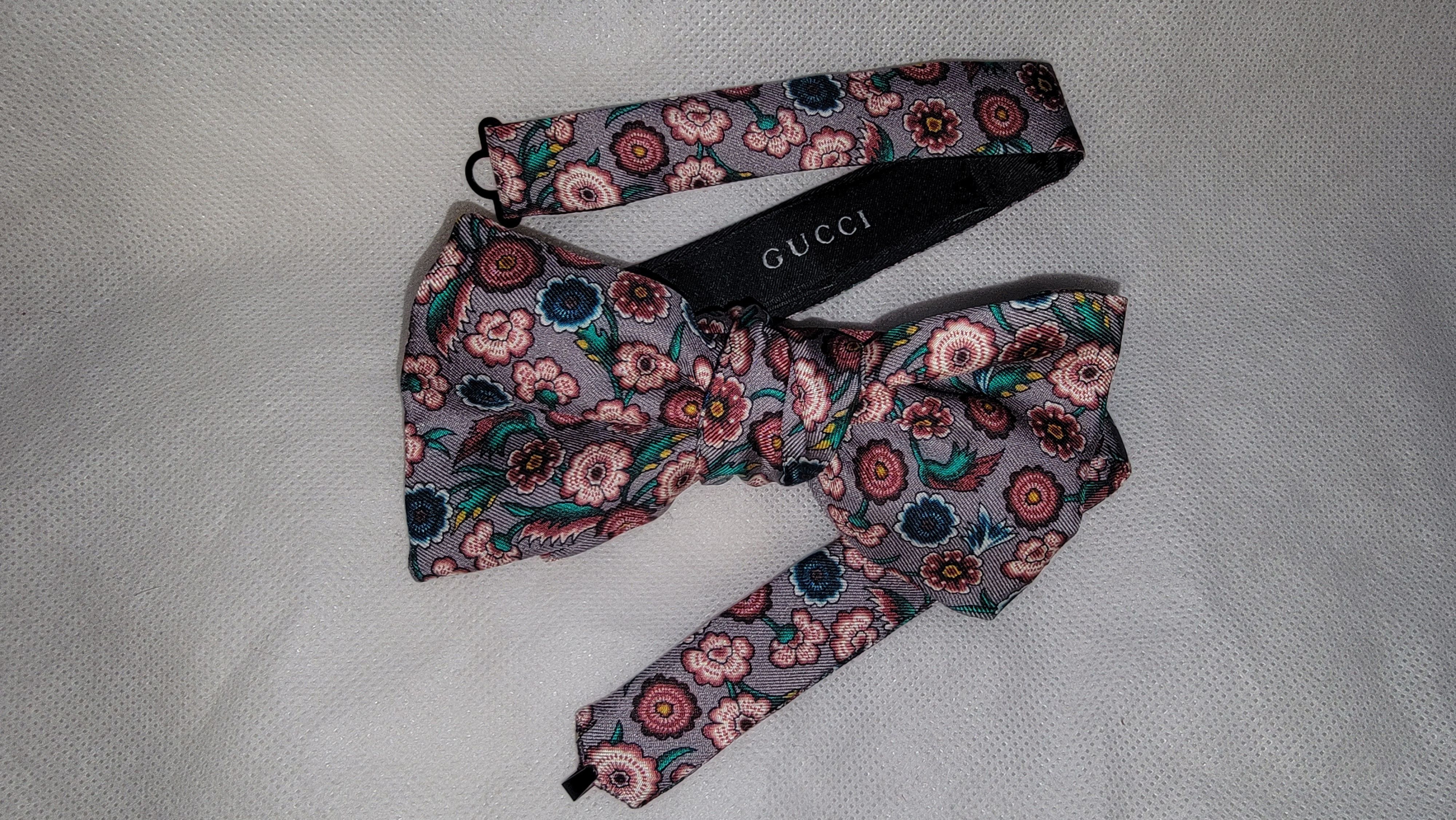 Gucci Gucci floral silk bow tie Size ONE SIZE - 4 Thumbnail