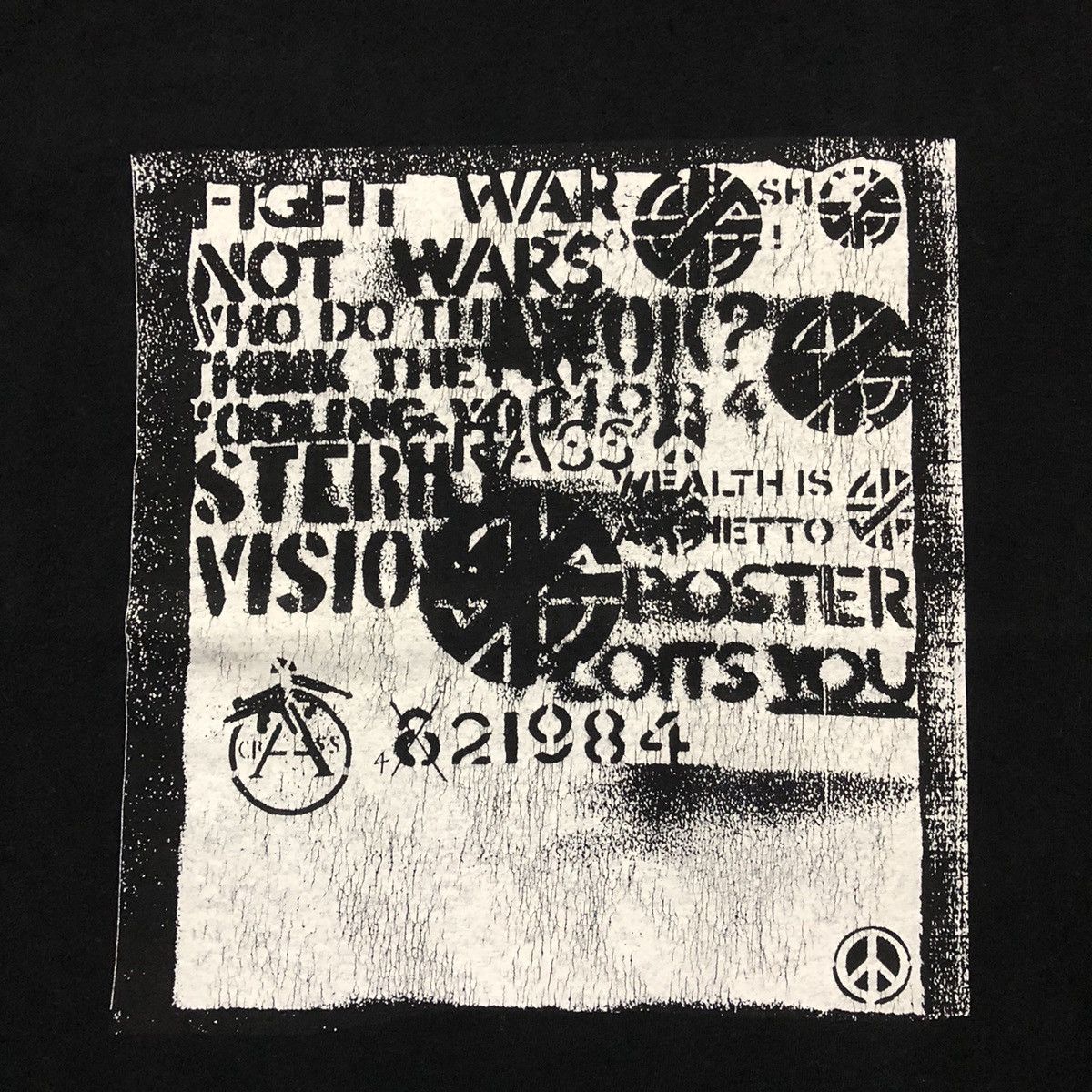 Band Tees × Vintage Very Rare Distressed Vintage Crass Band Punk Tees Size US XXS / EU 40 - 4 Thumbnail