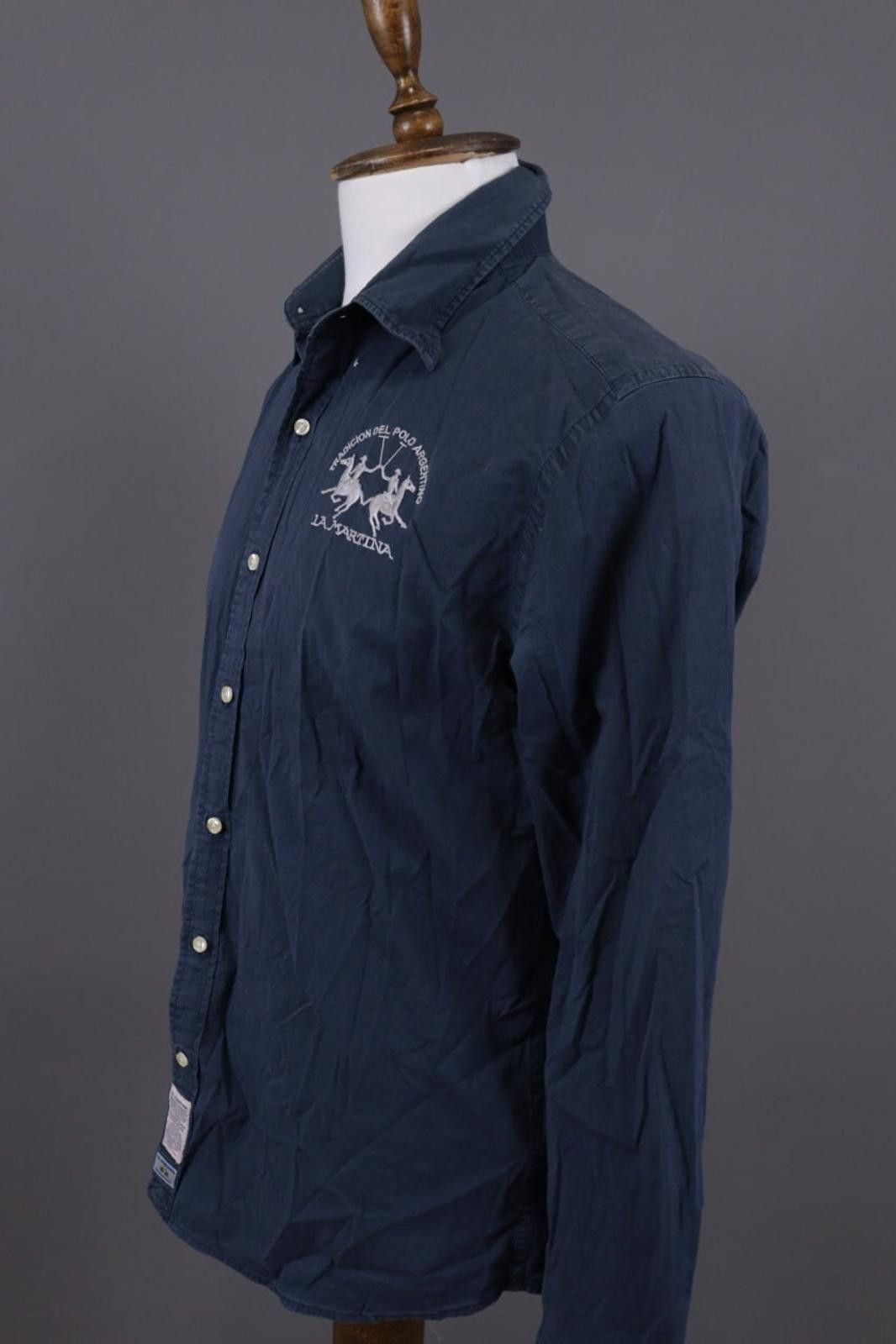 La Martina LA MARTINA Buenos Aires Blue Button Up Shirt Size XL Size US XL / EU 56 / 4 - 4 Thumbnail