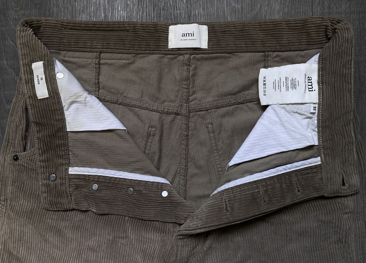 AMI AMI Paris Alexandre Mattiussi Velvet Corduroy Casual Trouser Size US 32 / EU 48 - 12 Thumbnail