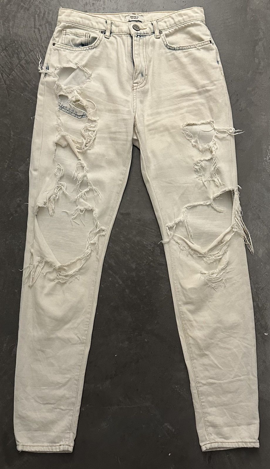Forever 21 Extreme Distressed Jeans Size 25" / US 0 / IT 36 - 1 Thumbnail