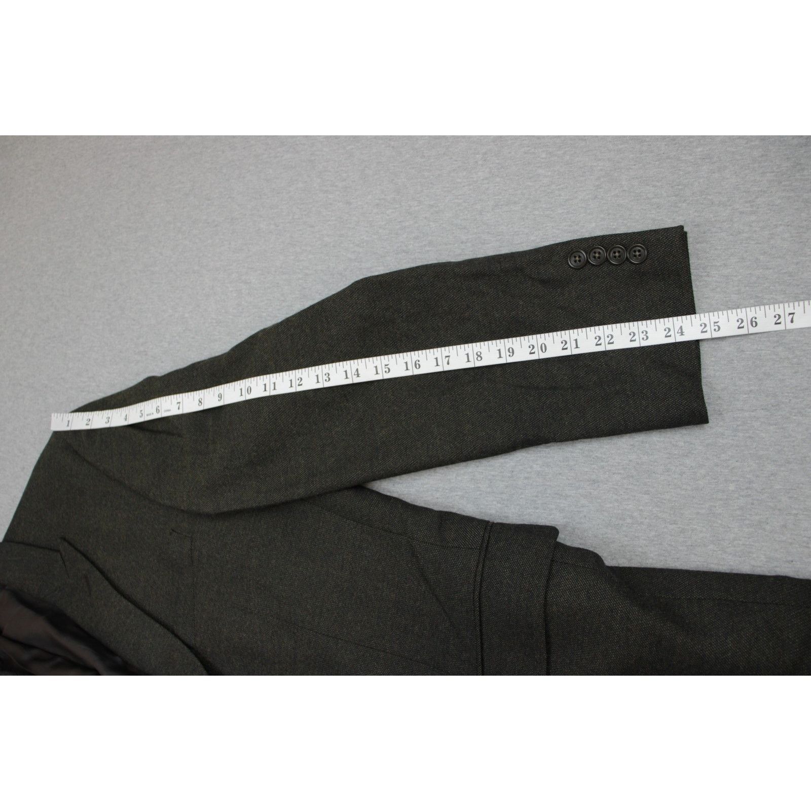 Calvin Klein Calvin Klien Blazer Mens 40R Eyesbird 100% Wool 2 Buttons Size 40R - 8 Thumbnail