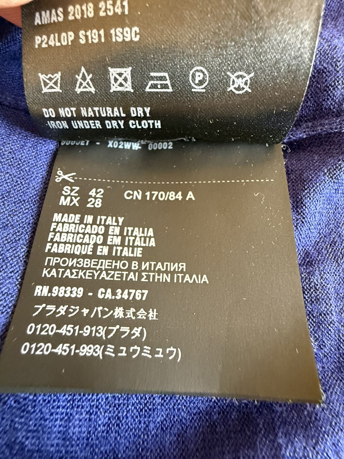 Prada Prada FW2018 Fine-Gauge Knit Crewneck Sweater in Cobalt Blue Size M / US 6-8 / IT 42-44 - 5 Thumbnail