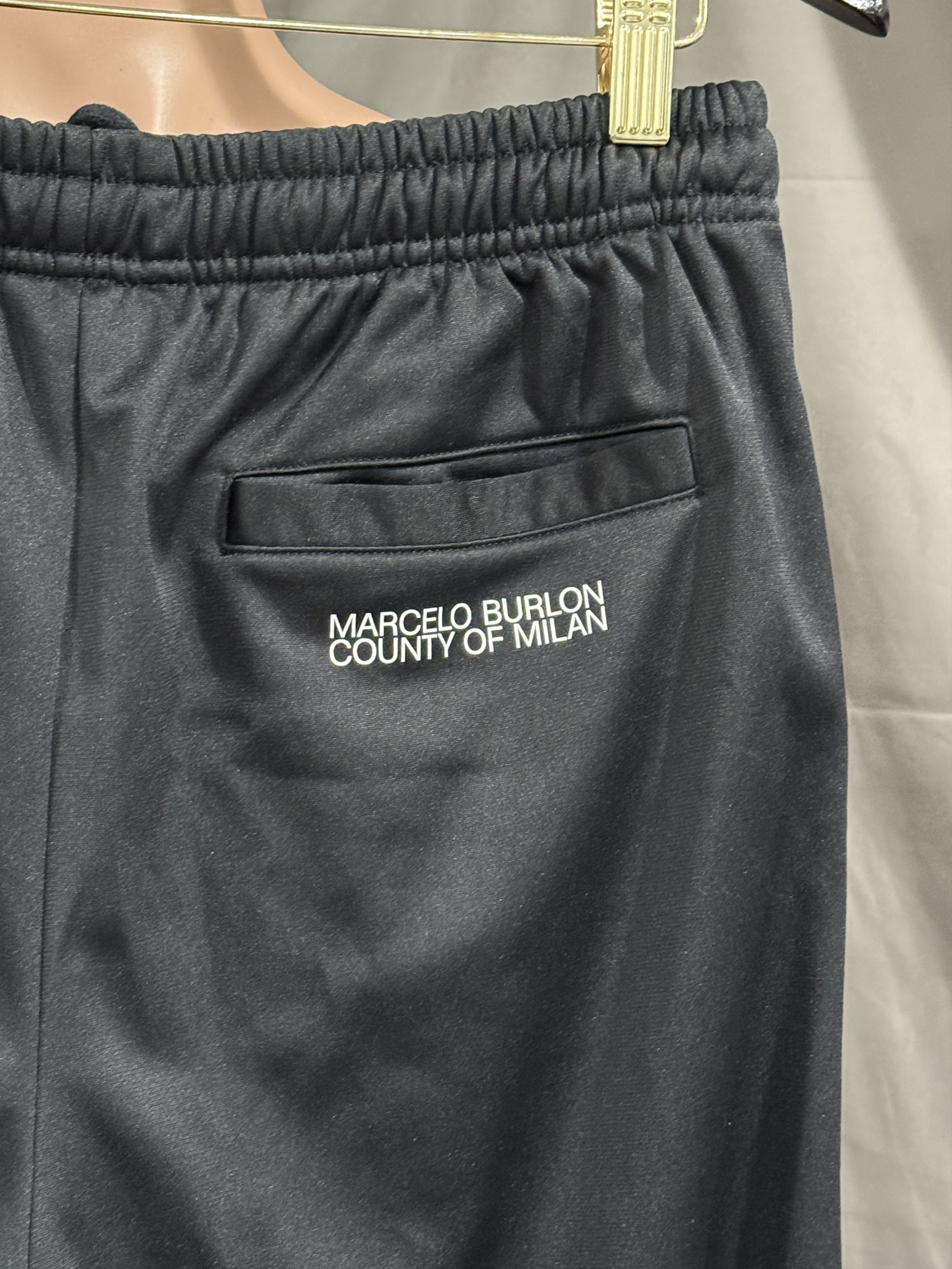 Marcelo Burlon Marcelo Burlon Straight Leg Track Pants size Medium Black Size US 32 / EU 48 - 9 Thumbnail