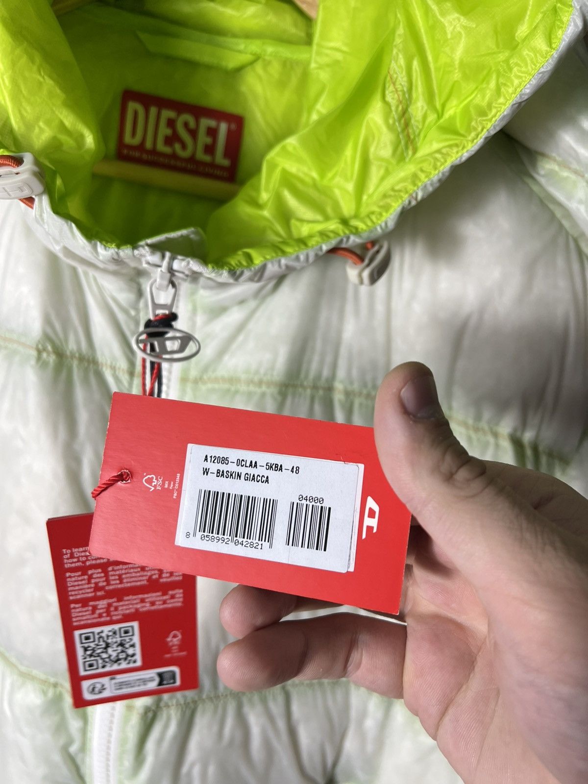 Diesel 🧊 DIESEL Down Puffer Jacket Gradient Baskin Giacca Size 48 Size US L / EU 52-54 / 3 - 10 Thumbnail