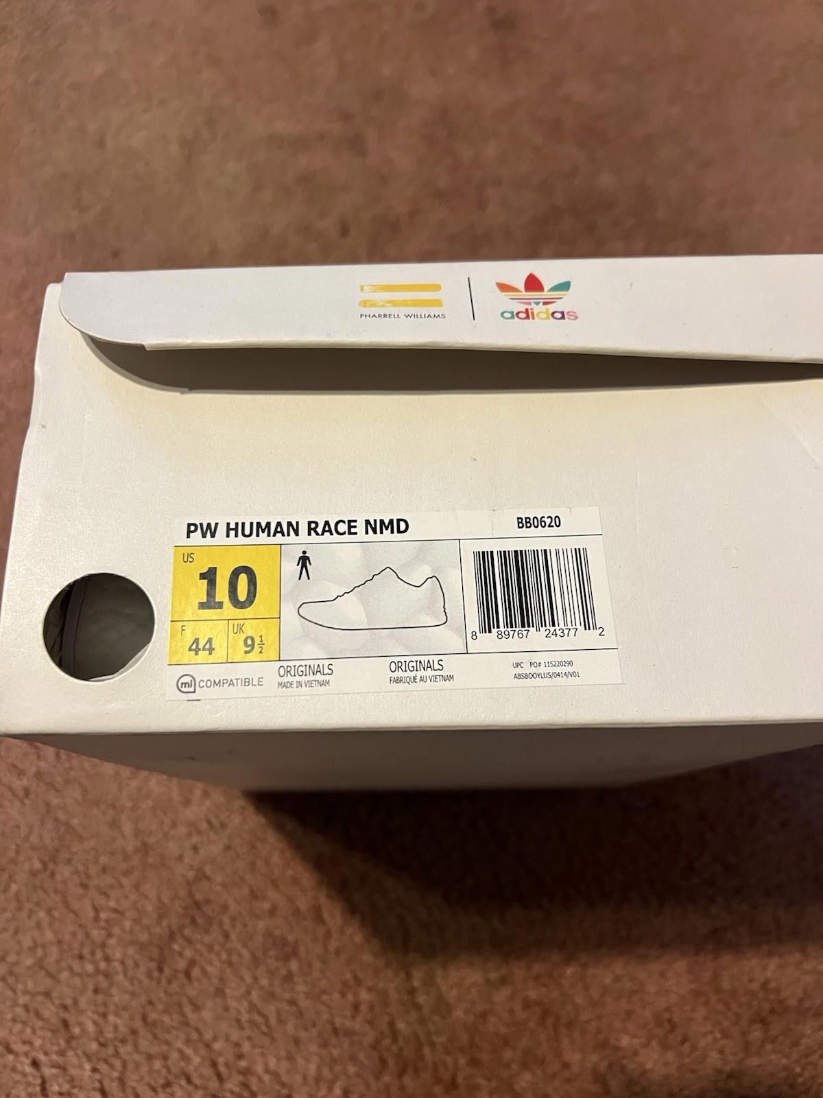 Adidas 2016 adidas NMD Human Race Pharrell Williams BB0620 US10 Size US 10 / EU 43 - 10 Thumbnail