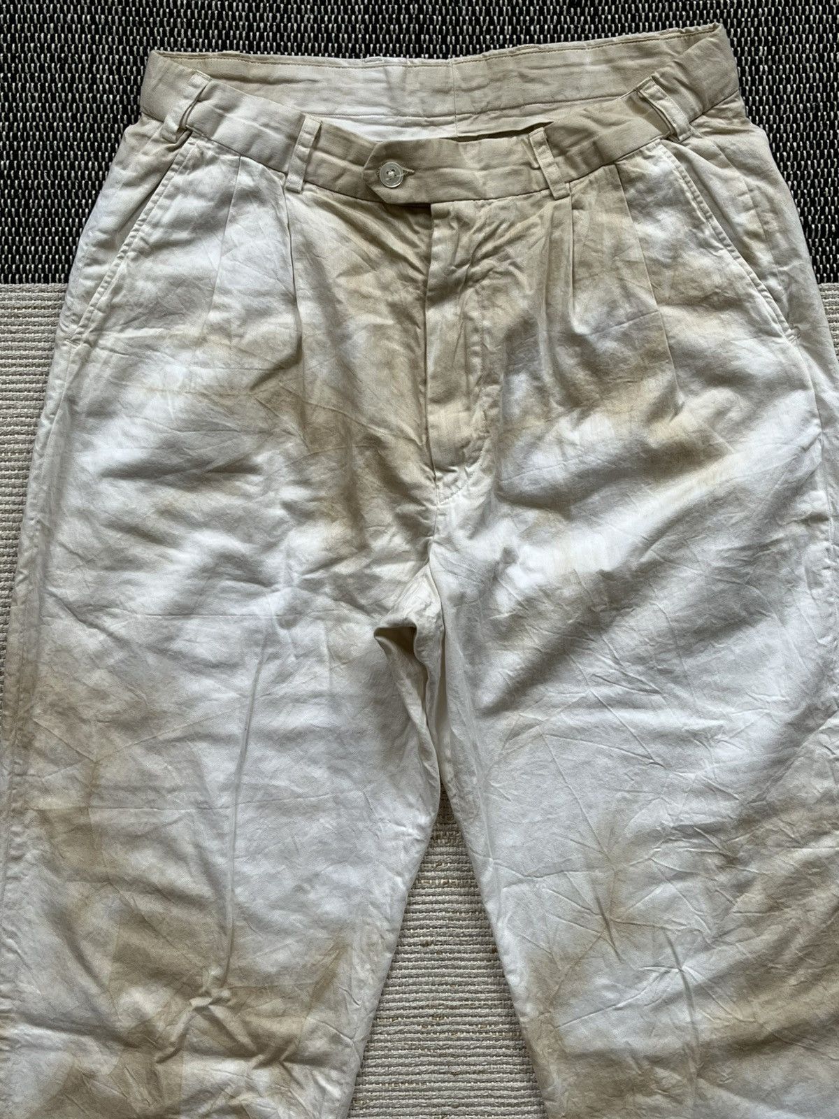 Naissance Naissance tie-dye double pleat white trousers Size US 30 / EU 46 - 2 Thumbnail