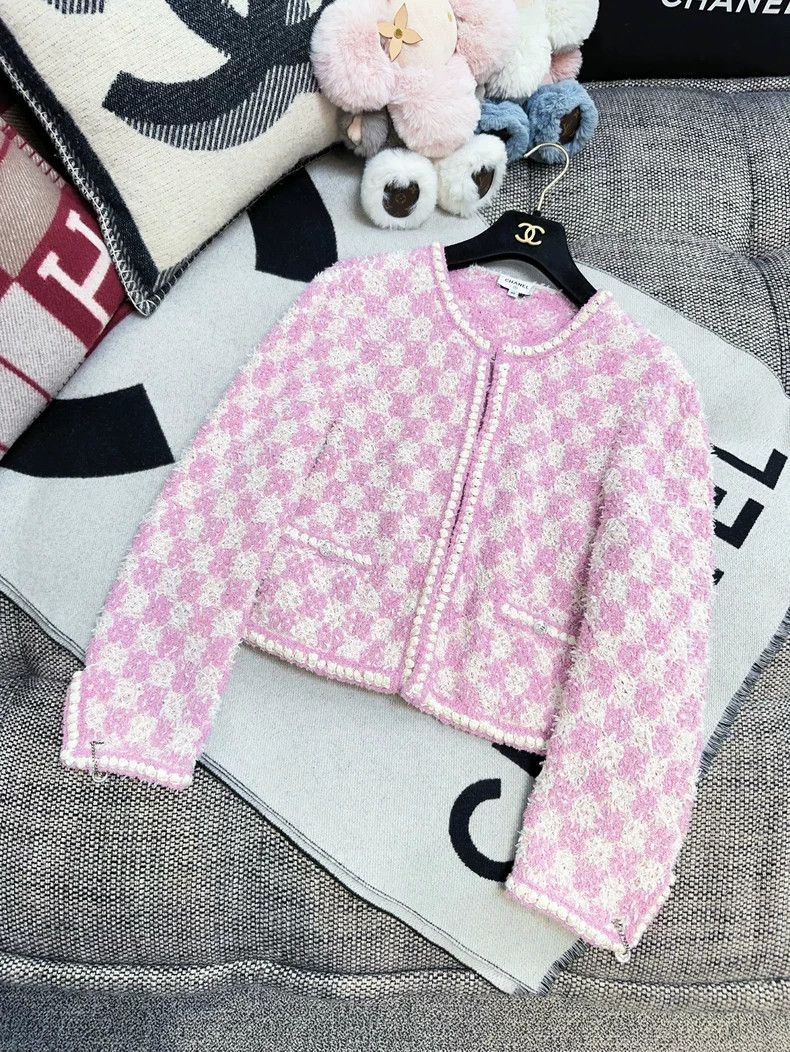 Chanel Chanel 23S spring and summer pink white checkerboard diamo Size S / US 4 / IT 40 - 7 Thumbnail