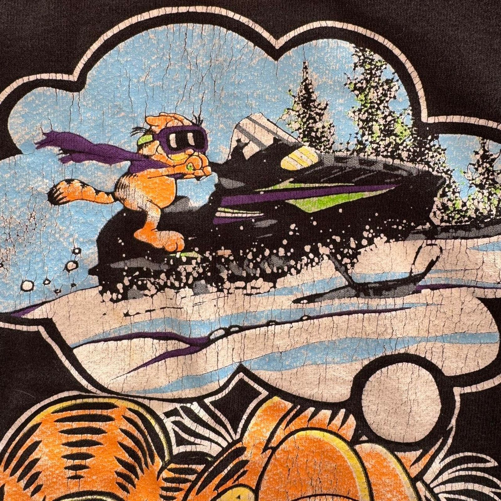Vintage Vintage 1994 Garfield "Eat My Snow" Crewneck Arctic Cat Size US M / EU 48-50 / 2 - 4 Thumbnail