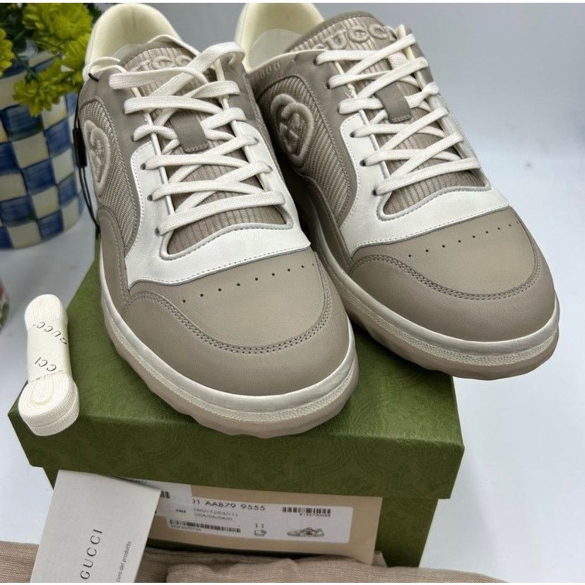 Gucci Gucci Mac 80 low top leather sneakers size 11 fits 11.5 US Size US 11.5 / EU 44-45 - 1 Thumbnail