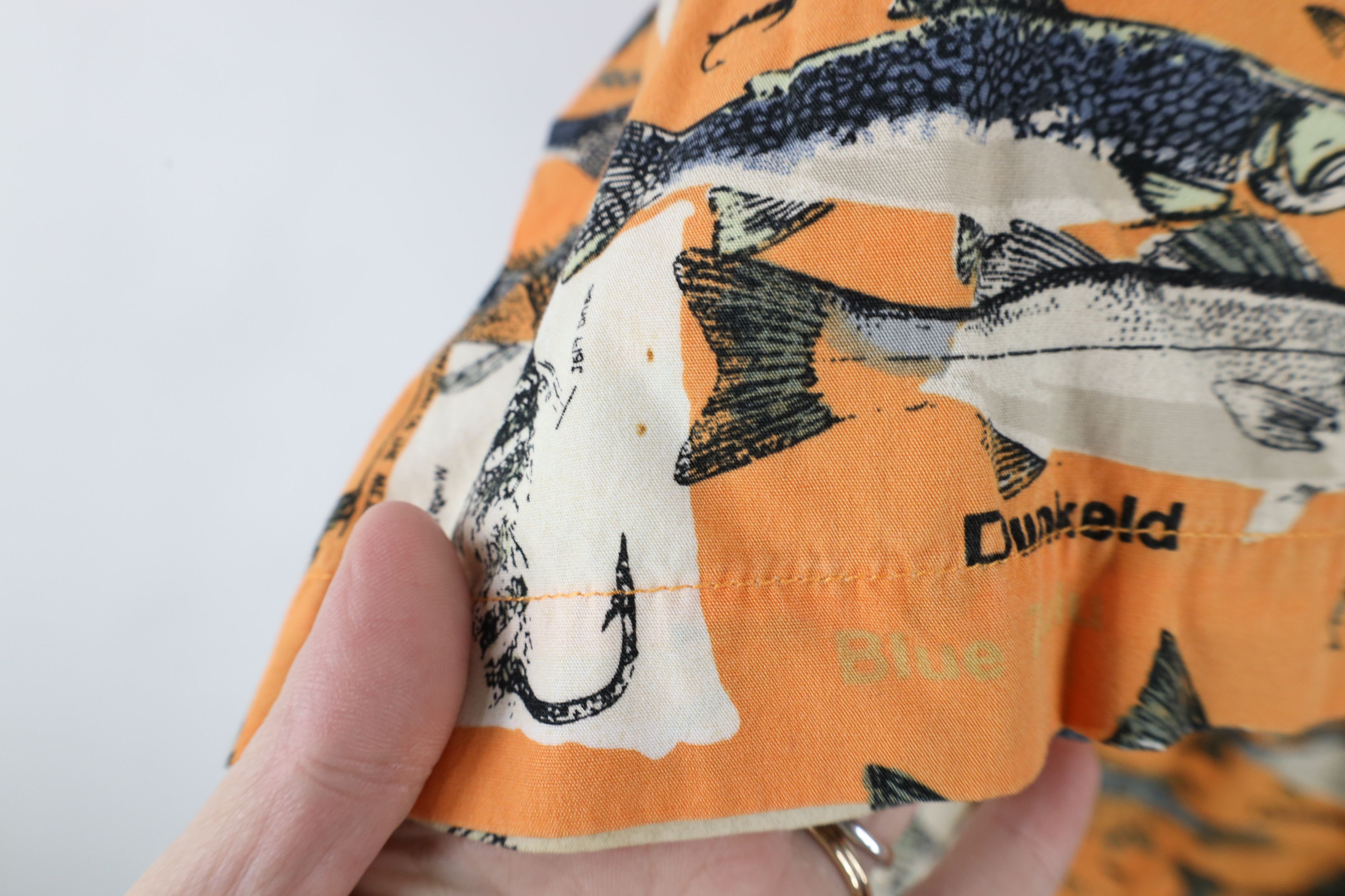 Columbia × Vintage Vintage 90s Columbia Over Print Short Sleeve Button Shirt Size US L / EU 52-54 / 3 - 8 Thumbnail
