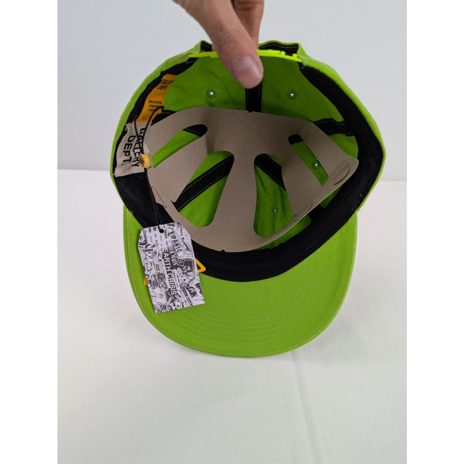 Gallery Dept. o1rshd1 Size: OS / Logo Embroidered Cap / Hat in Lime Green Size ONE SIZE - 10 Thumbnail