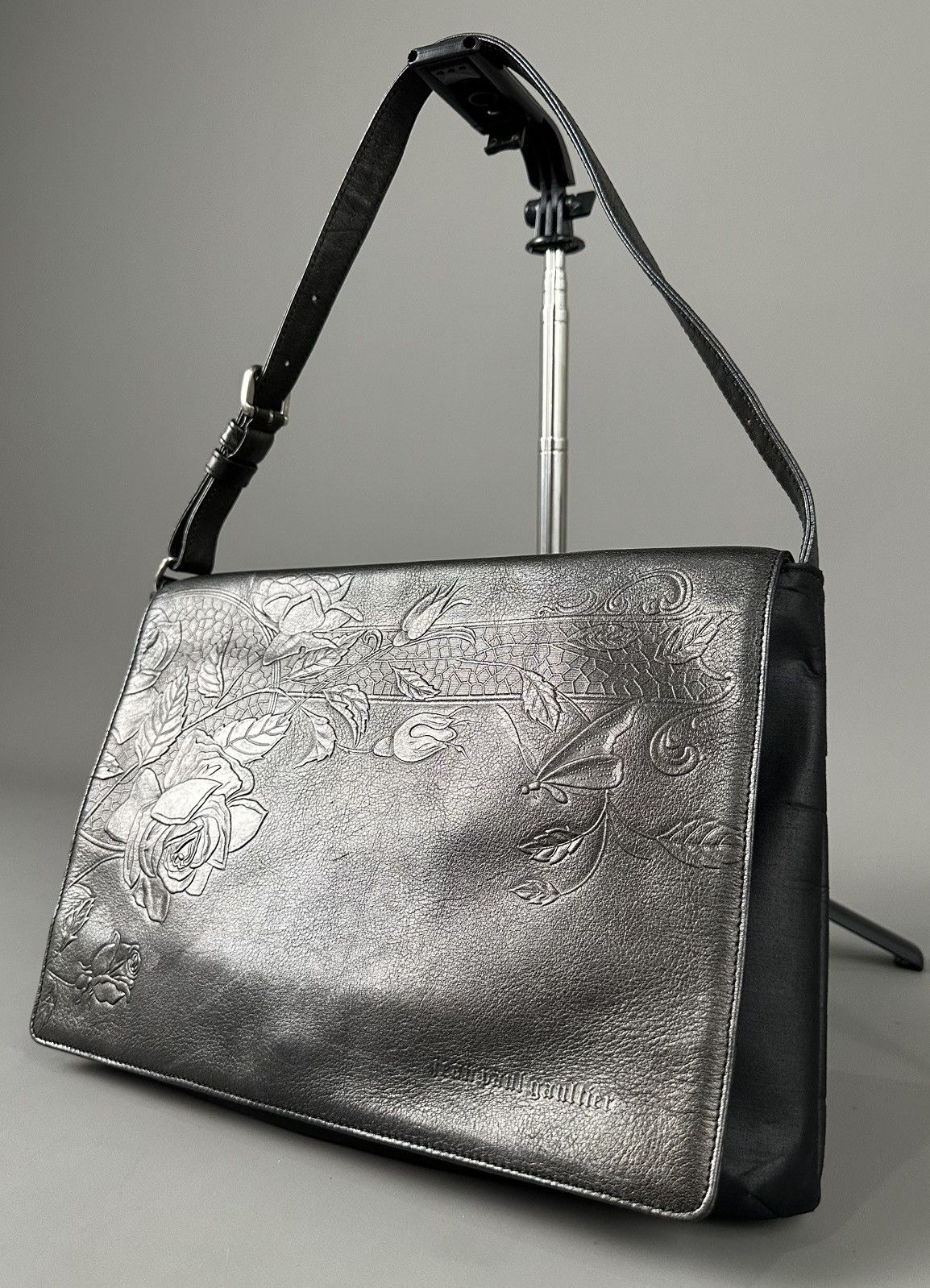 Jean Paul Gaultier Jean Paul Gaultier - Black Soul Floral Pattern - Metallic Size ONE SIZE - 1 Thumbnail