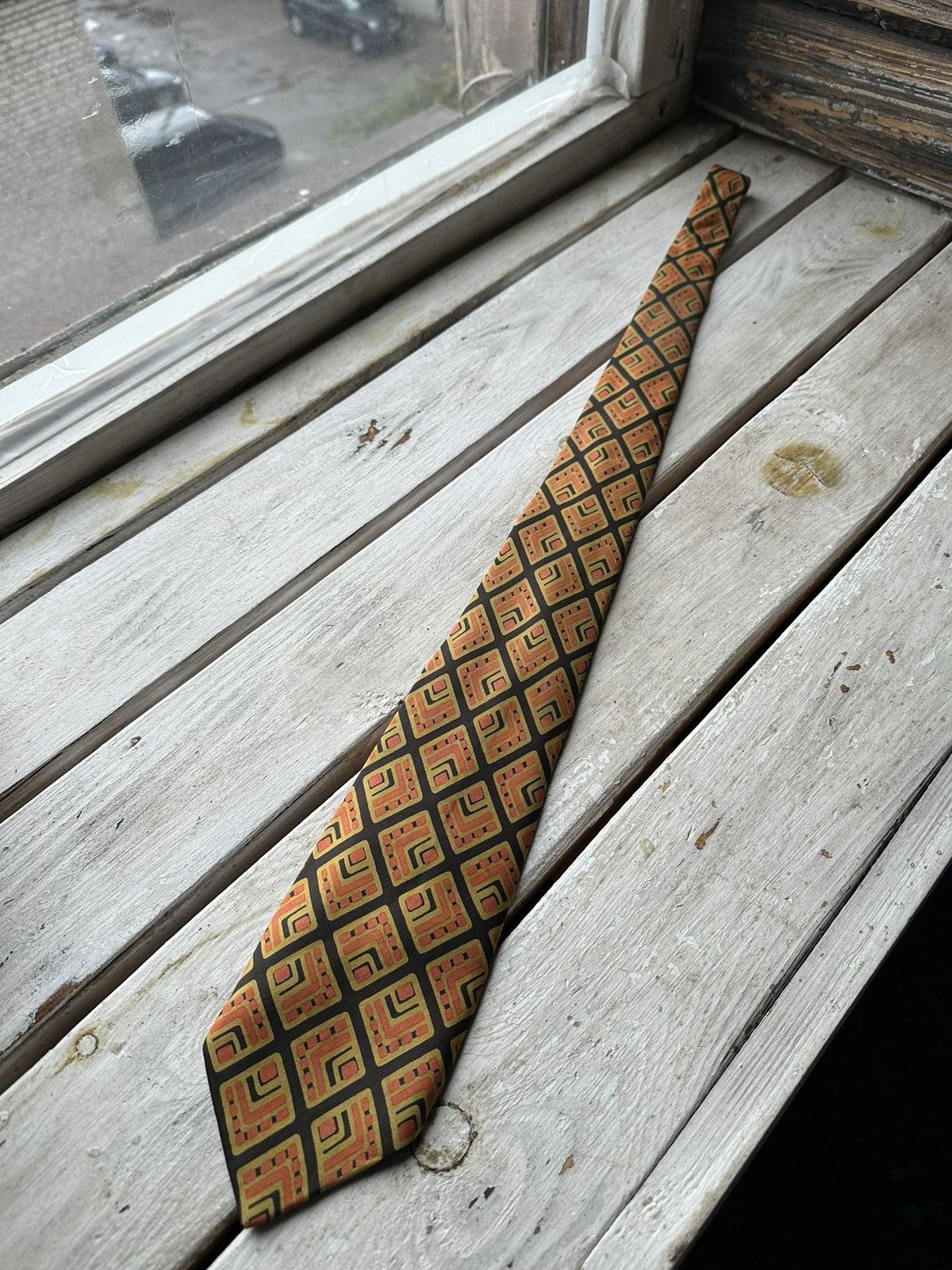 Lanvin × Vintage VINTAGE 90s Lanvin Men’s Tie Pure Silk luxury old money Size ONE SIZE - 7 Thumbnail