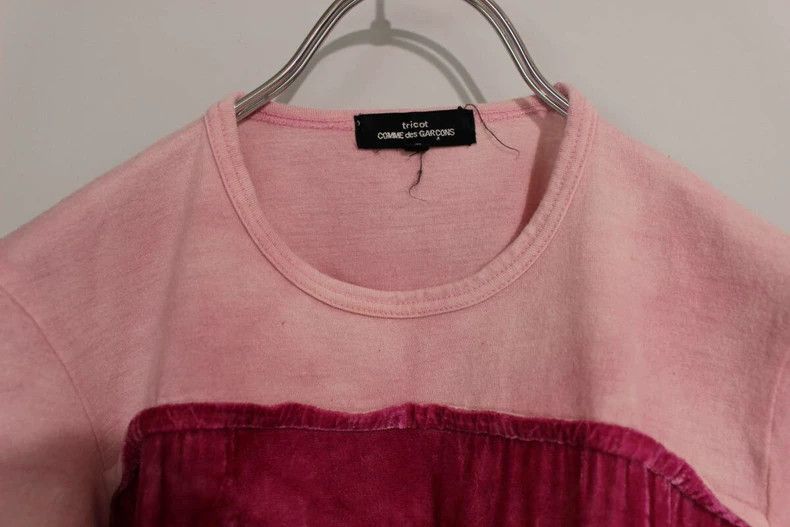 Comme des Garcons Comme Des Garcons Velvet paneled short sleeves Size S / US 4 / IT 40 - 6 Thumbnail