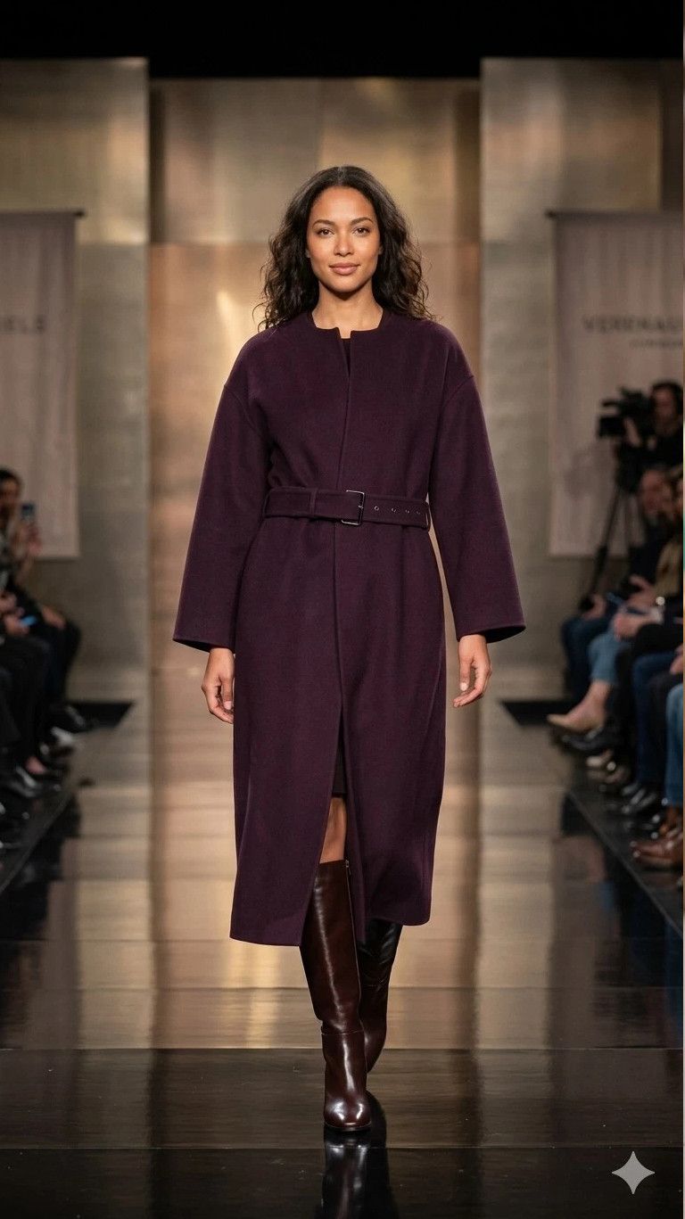 Dior Christian Dior Double Faced Belted Coat Bordeaux FR 36/US 4 Size XS / US 0-2 / IT 36-38 - 1 Thumbnail