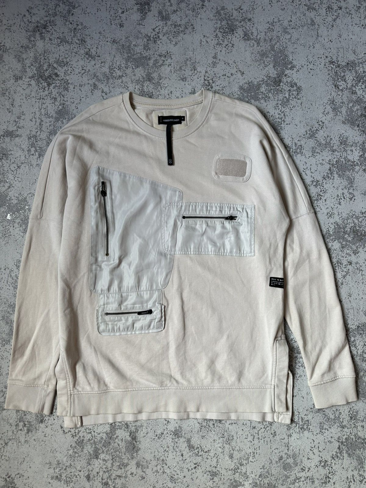 Japanese Brand ASHES TO DVST Cargo Pocket Sweatshirt Size US M / EU 48-50 / 2 - 1 Thumbnail