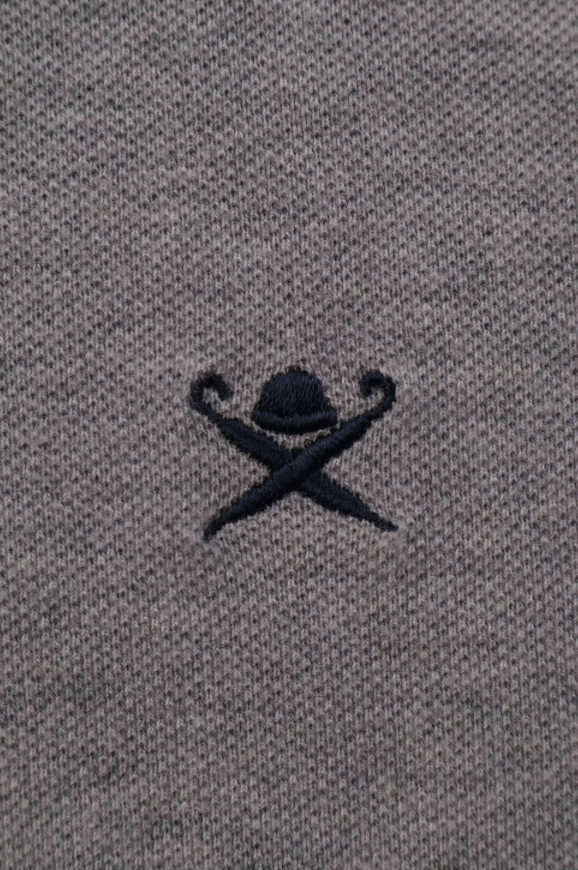Hackett Hackett London Classic Fit Grey Logo Polo Shirt Size M Size US M / EU 48-50 / 2 - 2 Thumbnail